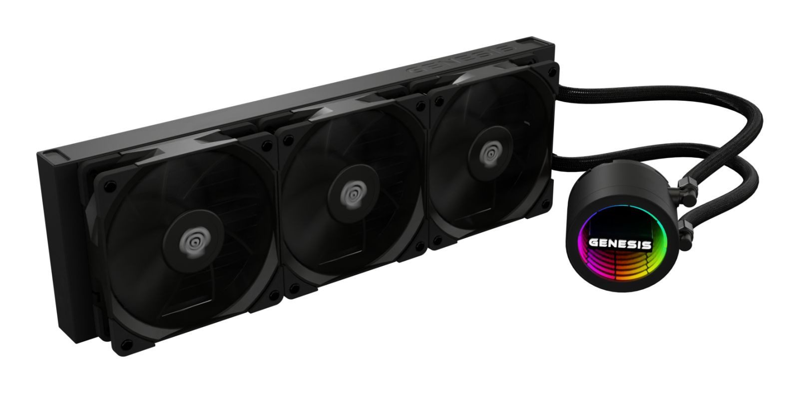 GENESIS CPU Kühler natec AiO CPU Wasserkühlung Hydria 360 schwarz (NLG-2320)