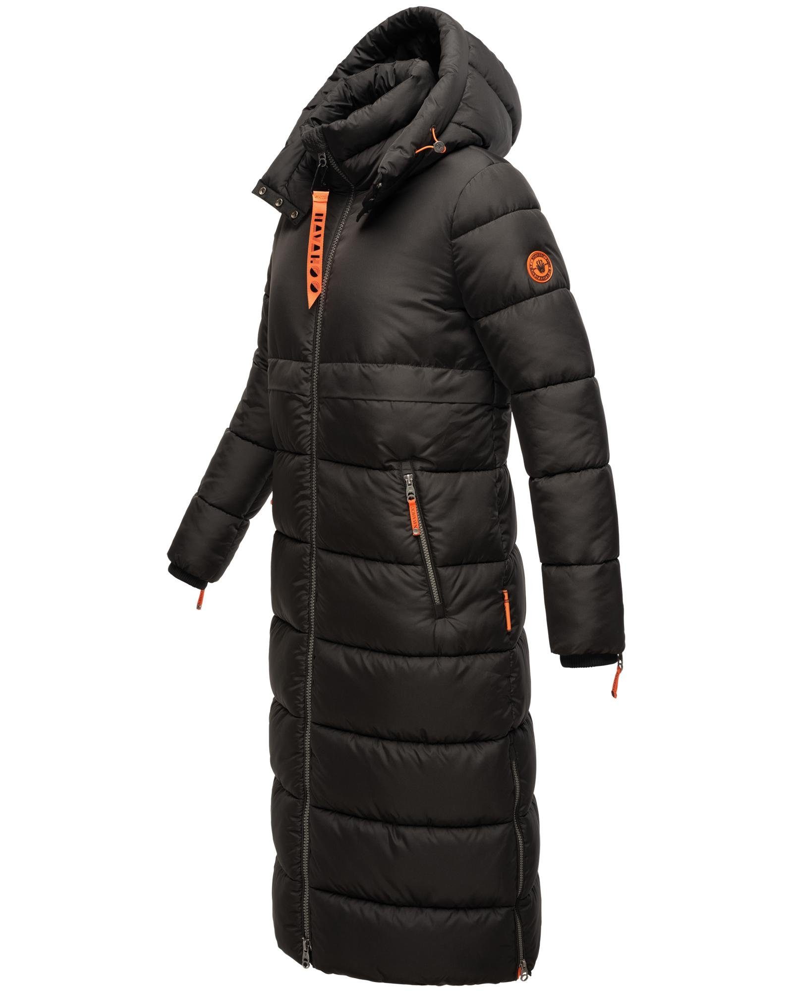 Navahoo Steppmantel Kristallblume modischer, gesteppter Damen Wintermantel