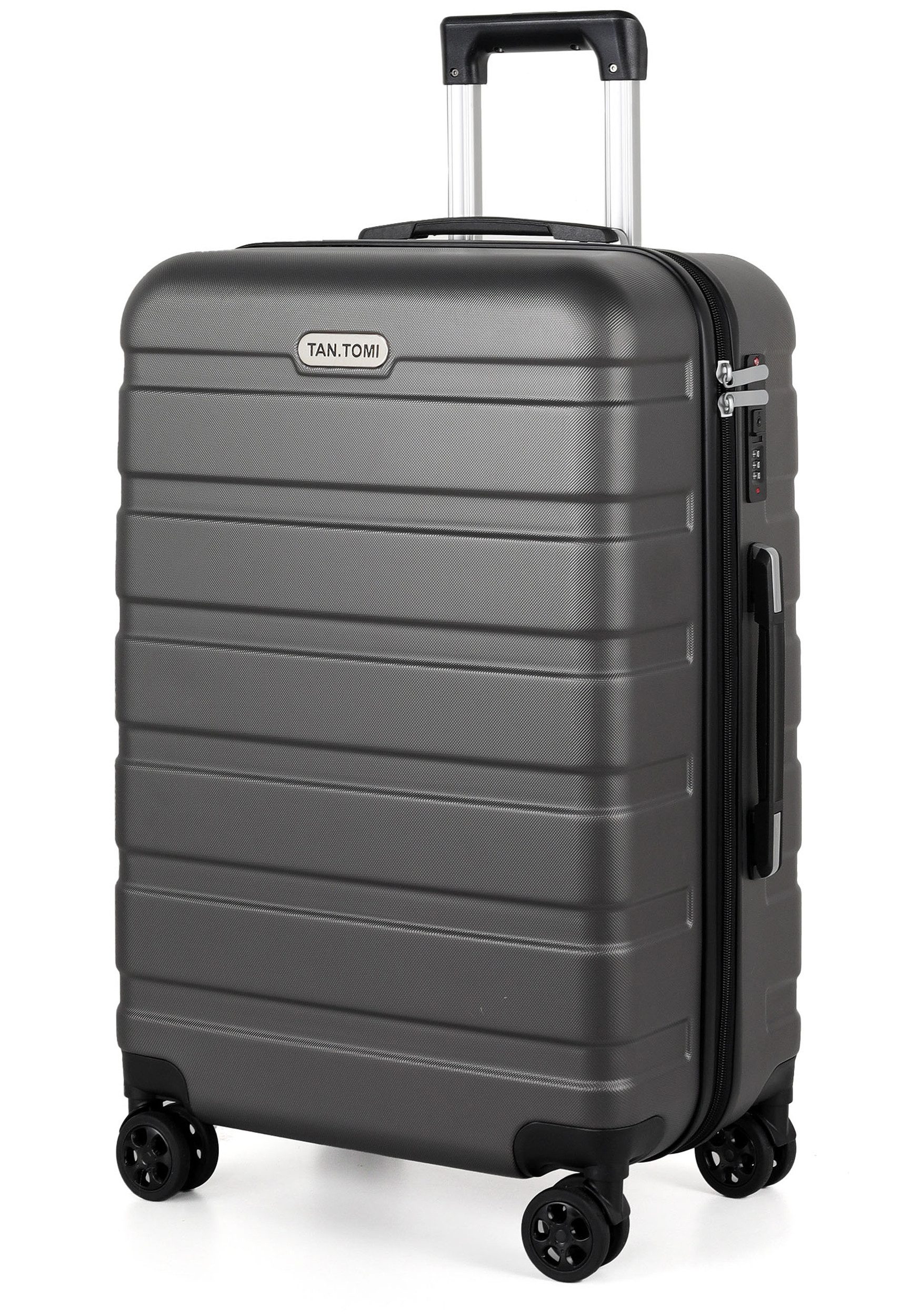 TAN.TOMI Handgepäckkoffer S/M/L/Set Koffer Hartschale Leicht Reisekoffer ABS Geräumig Haltbar, Trolley Handgepäck Große Kapazität