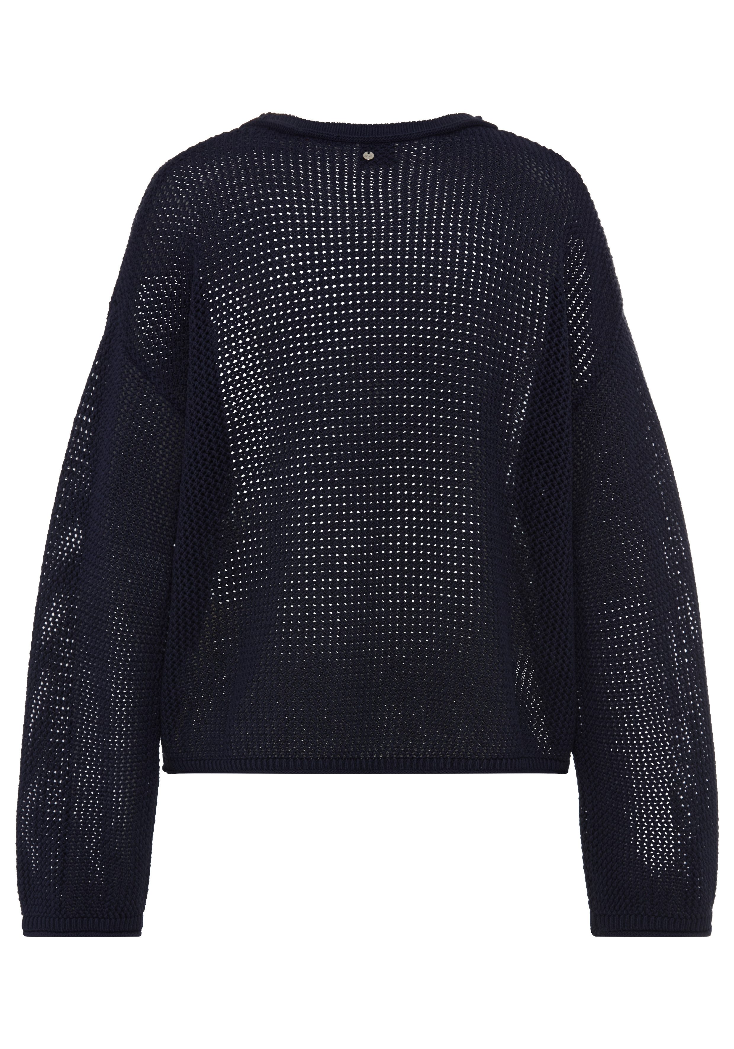 BOSS ORANGE Strickpullover Farde Premium Damenmode in Mesh-Struktur, Relaxed Fit