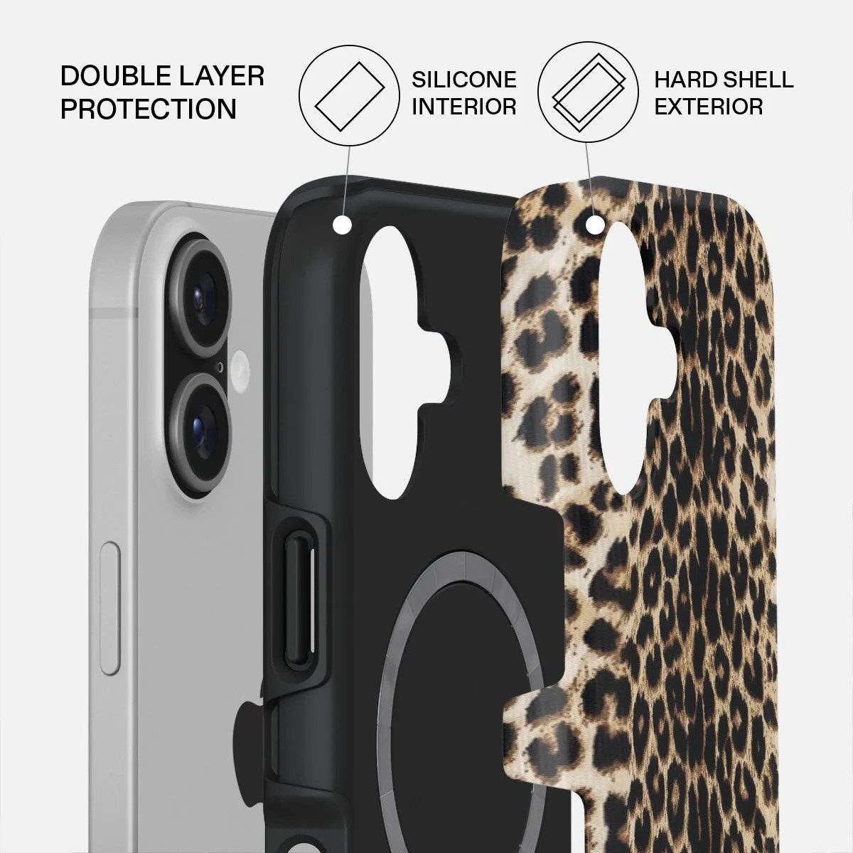 BURGA Handyhülle SelfieSet: MagSafe Case Player Leo iPhone 17 + Magnetic Ring Holder