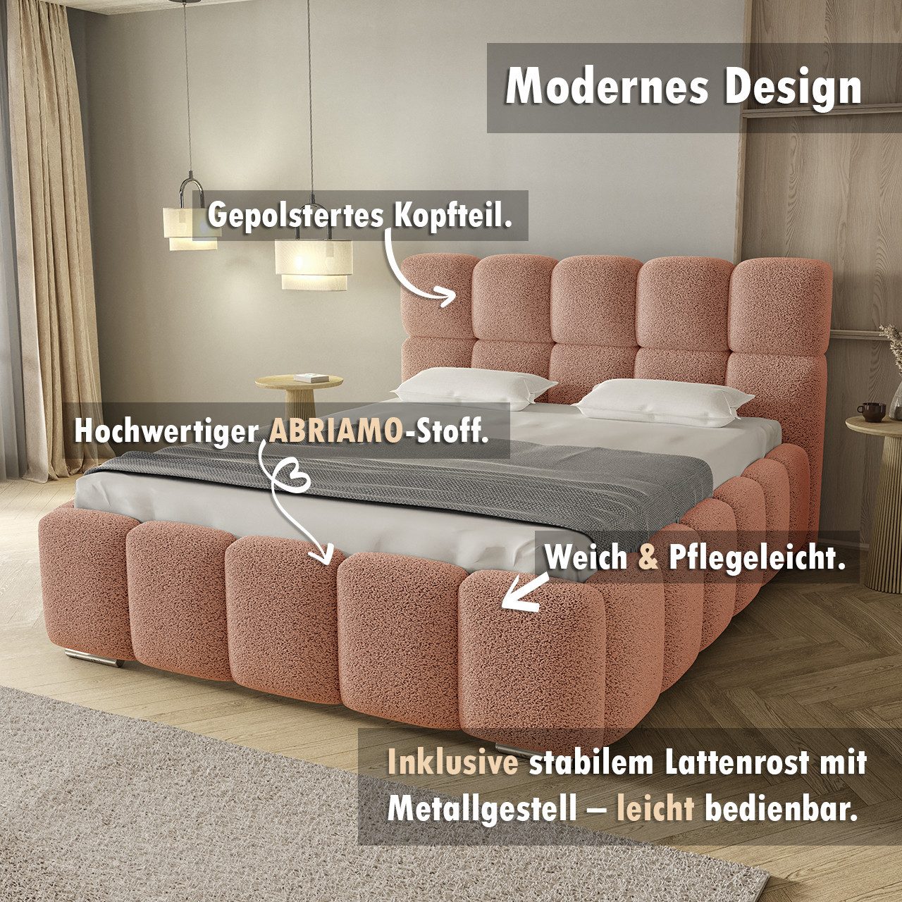 thematys Polsterbett 140x200 160x200 180x200 200x200cm günstig online kaufen
