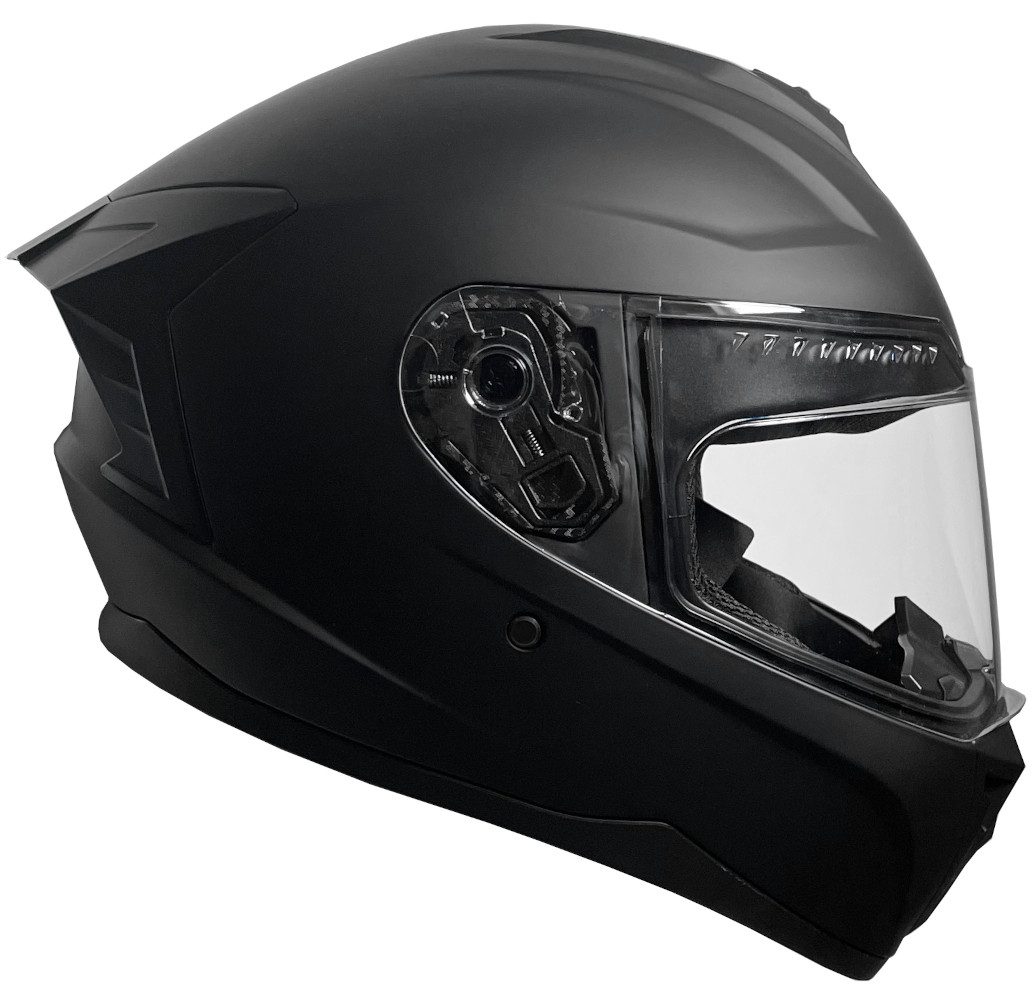 RALLOX Helmets Motorradhelm Motorradhelm M72 matt schwarz S M L XL