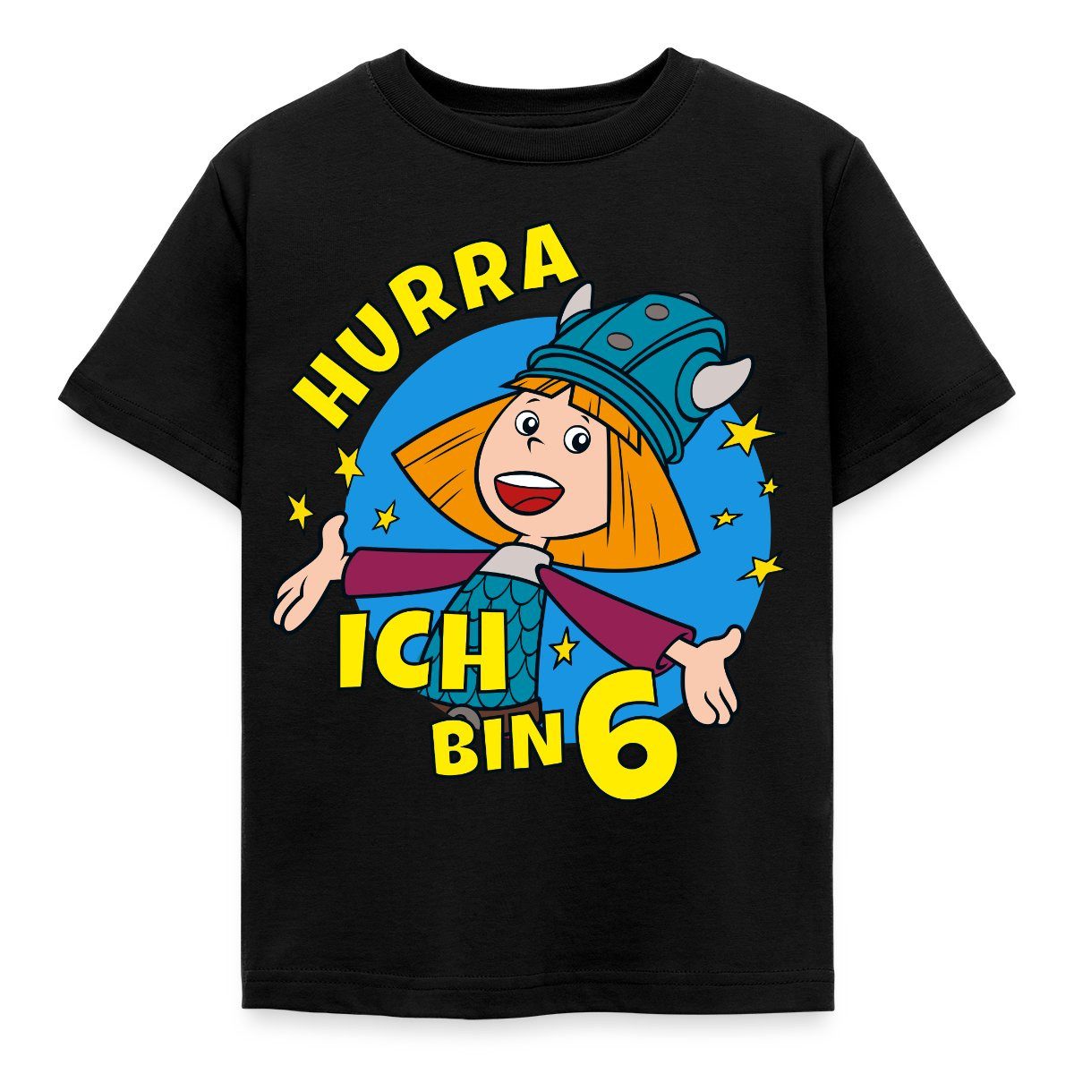 T-Shirt Wickie Und Die Starken Männer 6. Geburtstag Kinder T-Shirt