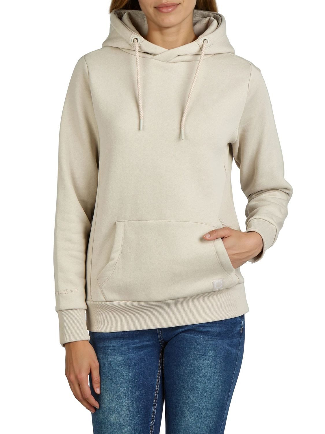 DENIMFY Kapuzenpullover Damen Hoodie DFEmma Regular Fit Longsleeve Sweatshirt mit Kängurutasche