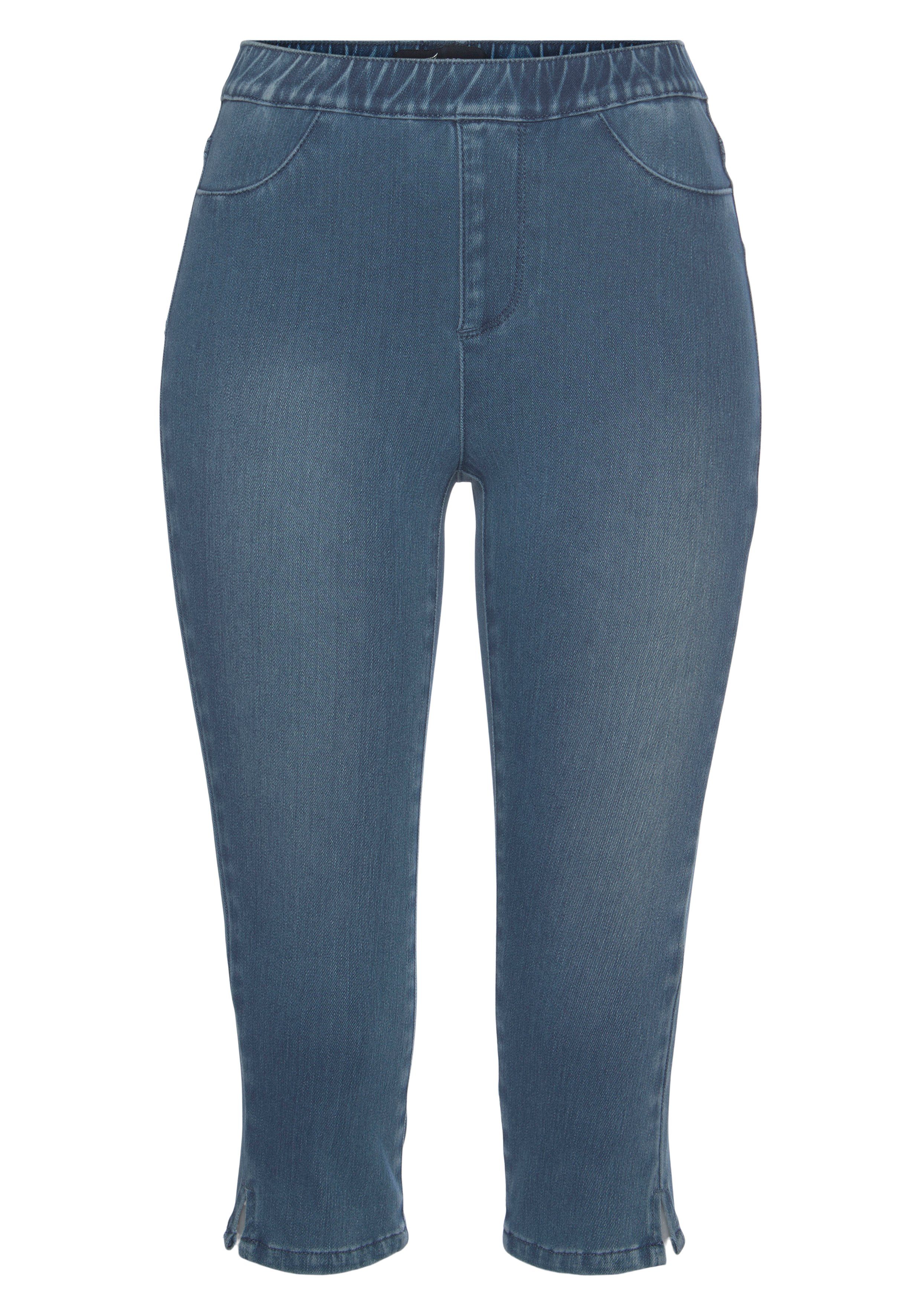 Waist Pants in Jogg High blue-washed Denim-Optik Arizona