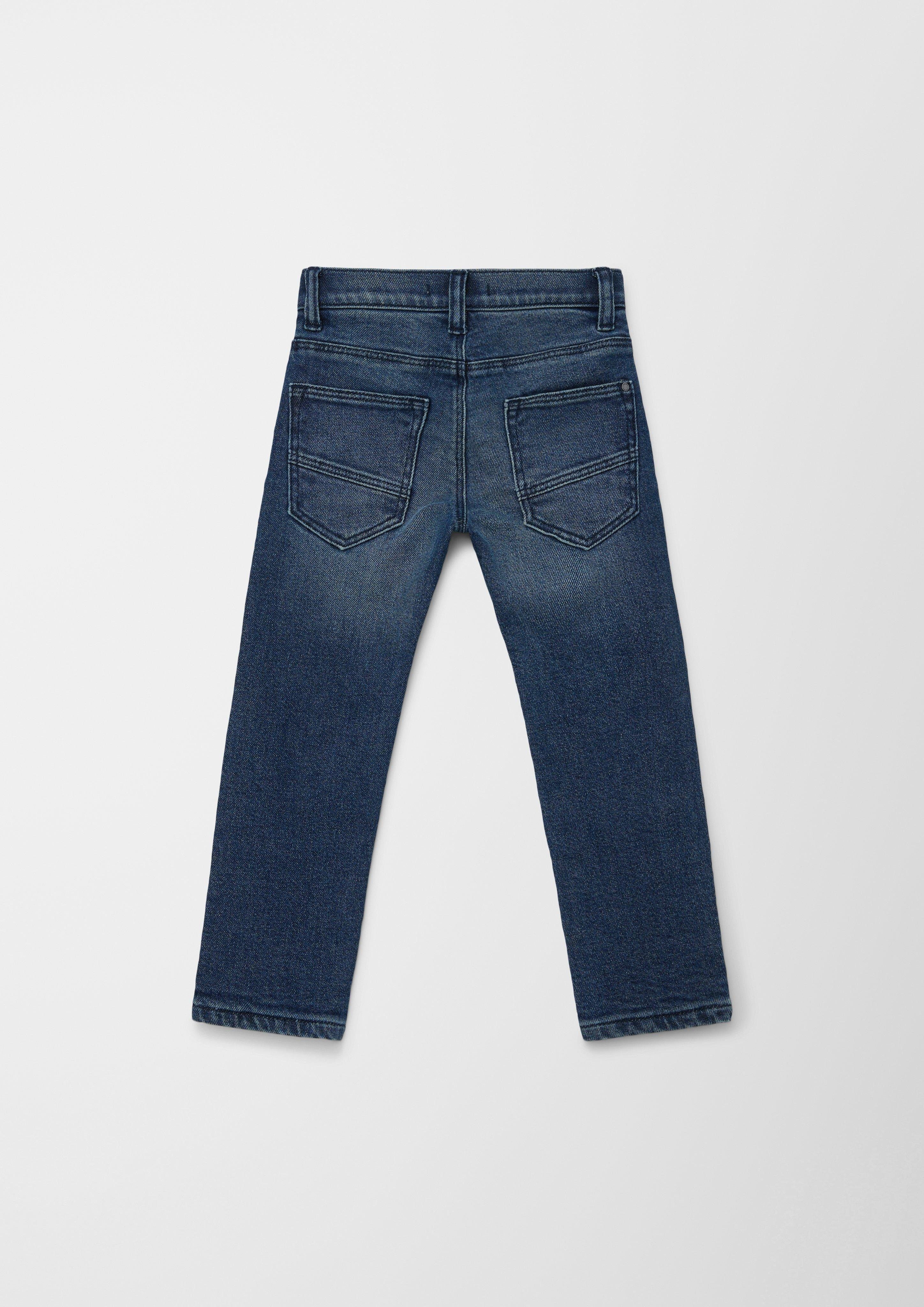 Mid s.Oliver Pelle / 5-Pocket-Jeans Waschung Regular Jeans Rise Fit / Straight / Leg Gefütterte
