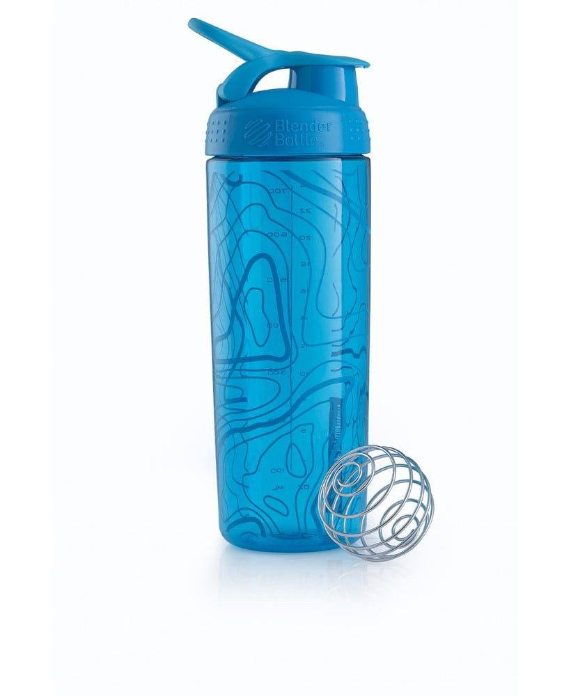 BlenderBottle Trinkflasche SportMixer Signature Sleek 820ml blau