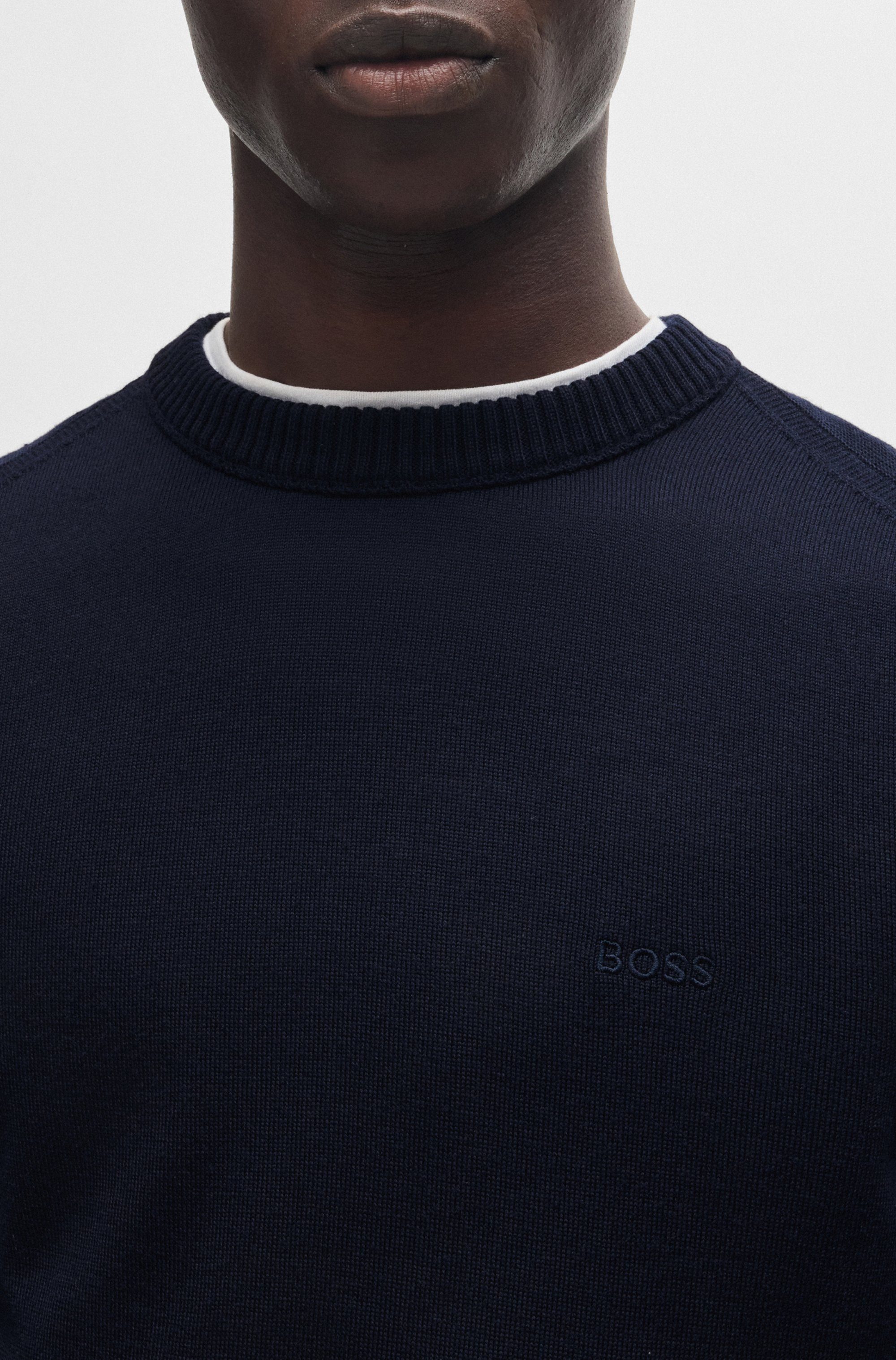 BOSS ORANGE Strickpullover Avac mit Schurwolle