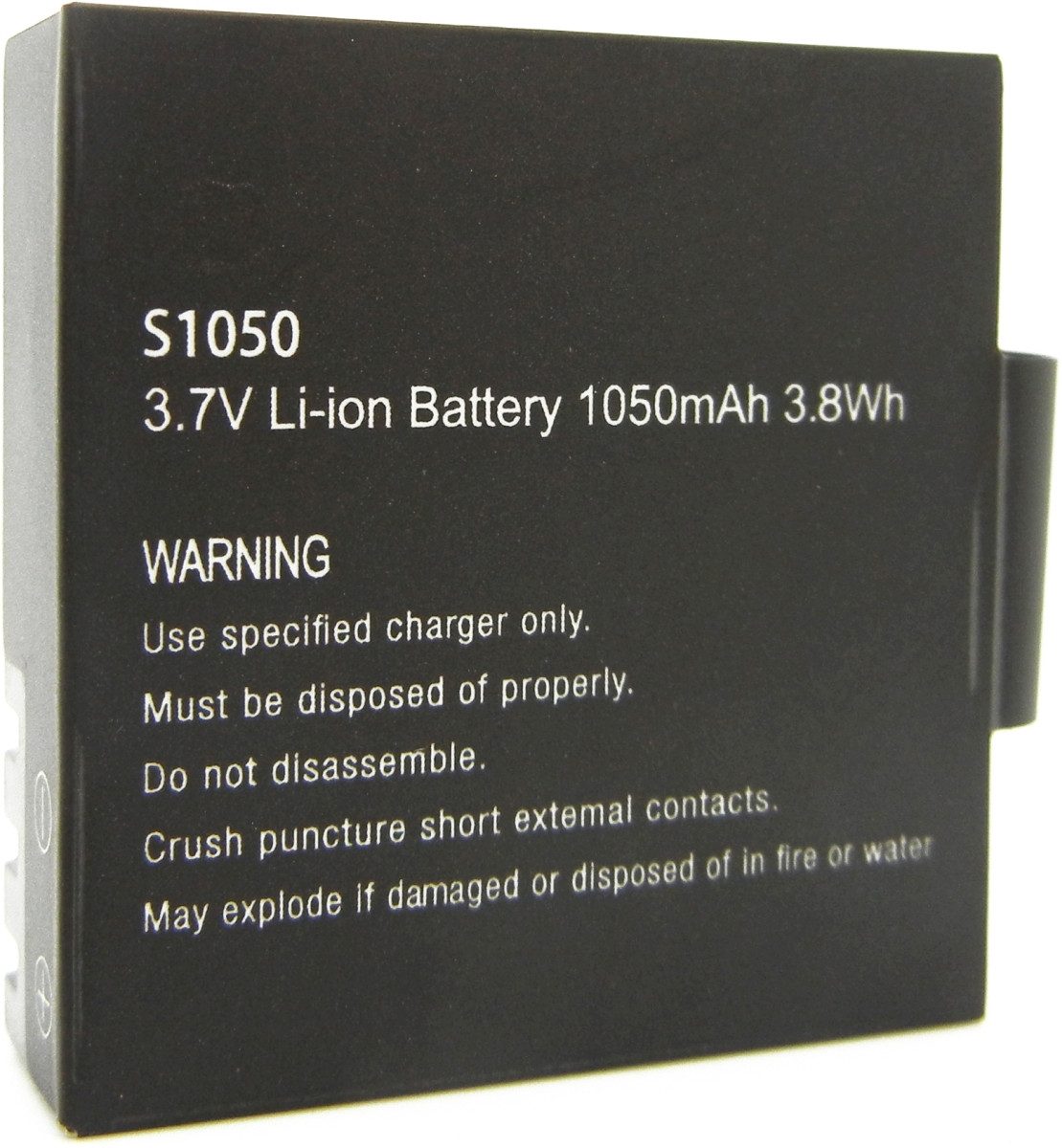 Akku für Easypix GoXtreme Stage Li-Ion 3,7 Volt 1050 mAh schwarz Kamera-Akku
