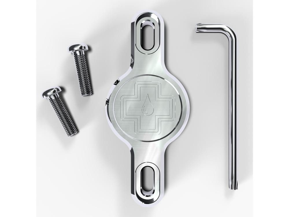 Muc-Off Trinkflasche Muc Off Secure Tag Holder V2, silver, unis