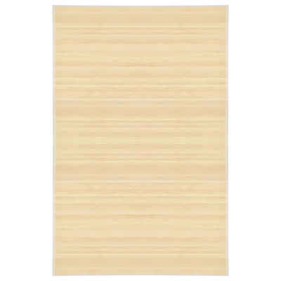 Teppich Bambus 100x160 cm Natur, furnicato, Rechteckig