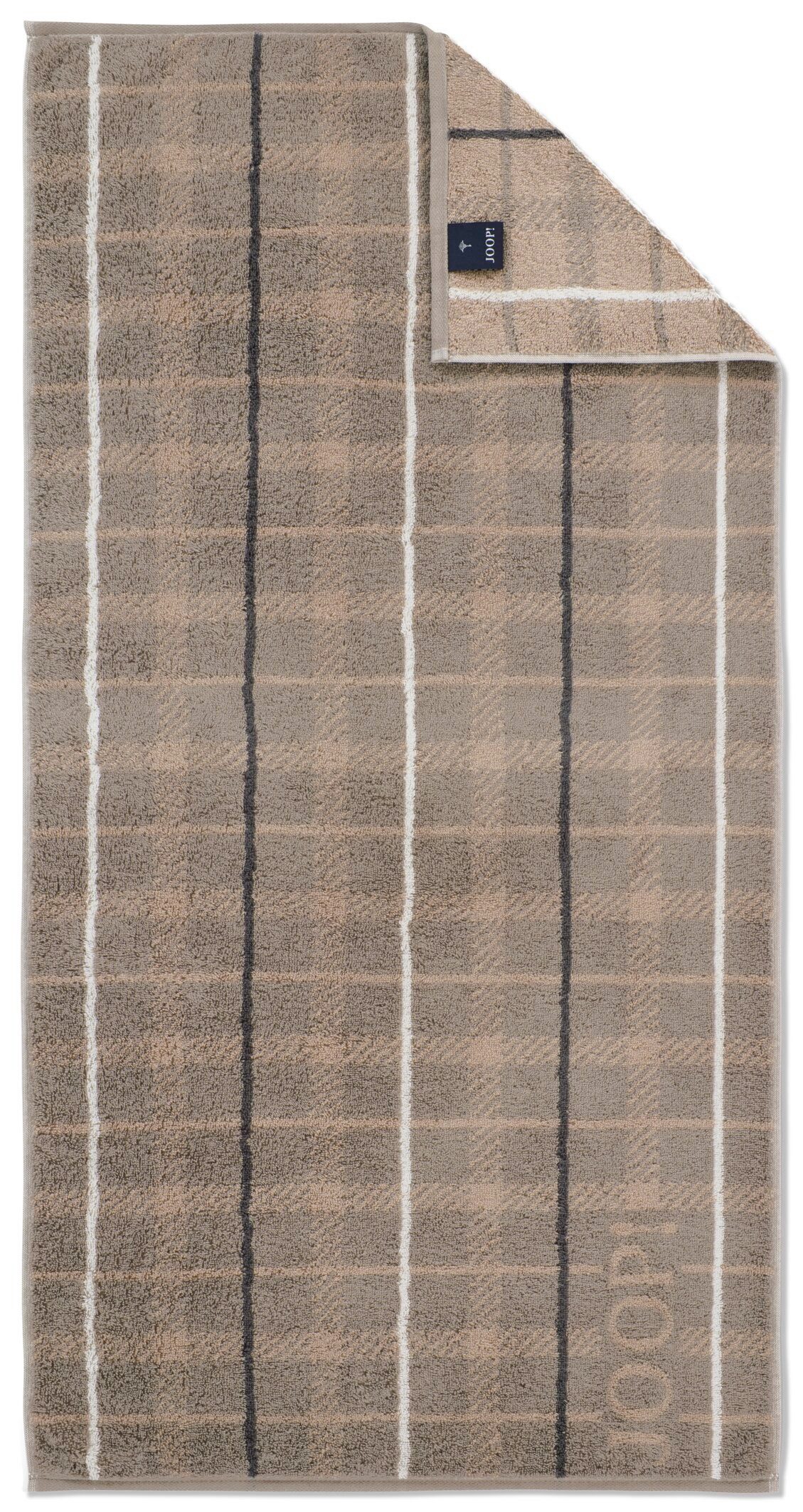 JOOP! Handtücher JOOP! LIVING - CONTOUR CHECKED Handtuch-Set, Textil (2-St)
