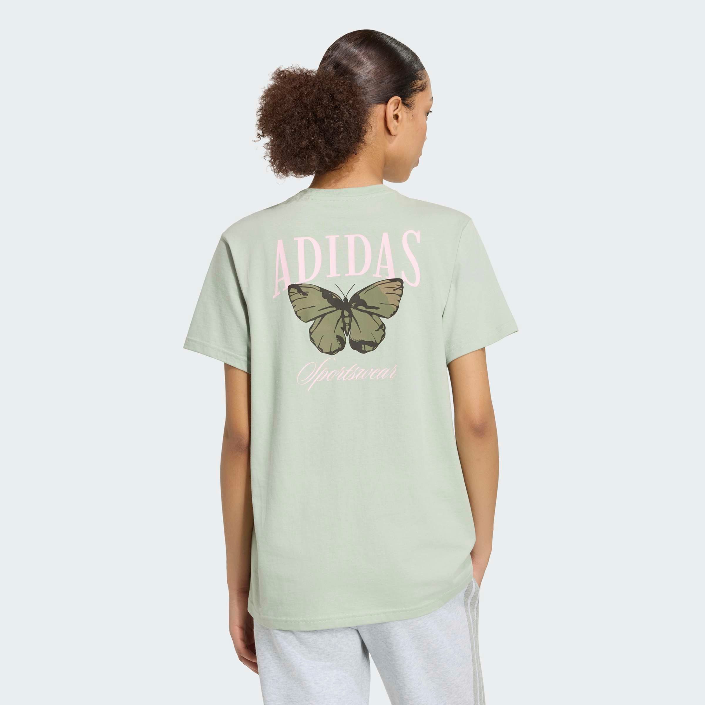 adidas Sportswear T-Shirt CAMO L T mit sportlichem Stil, ohne Verschluss, aus Baumwolle