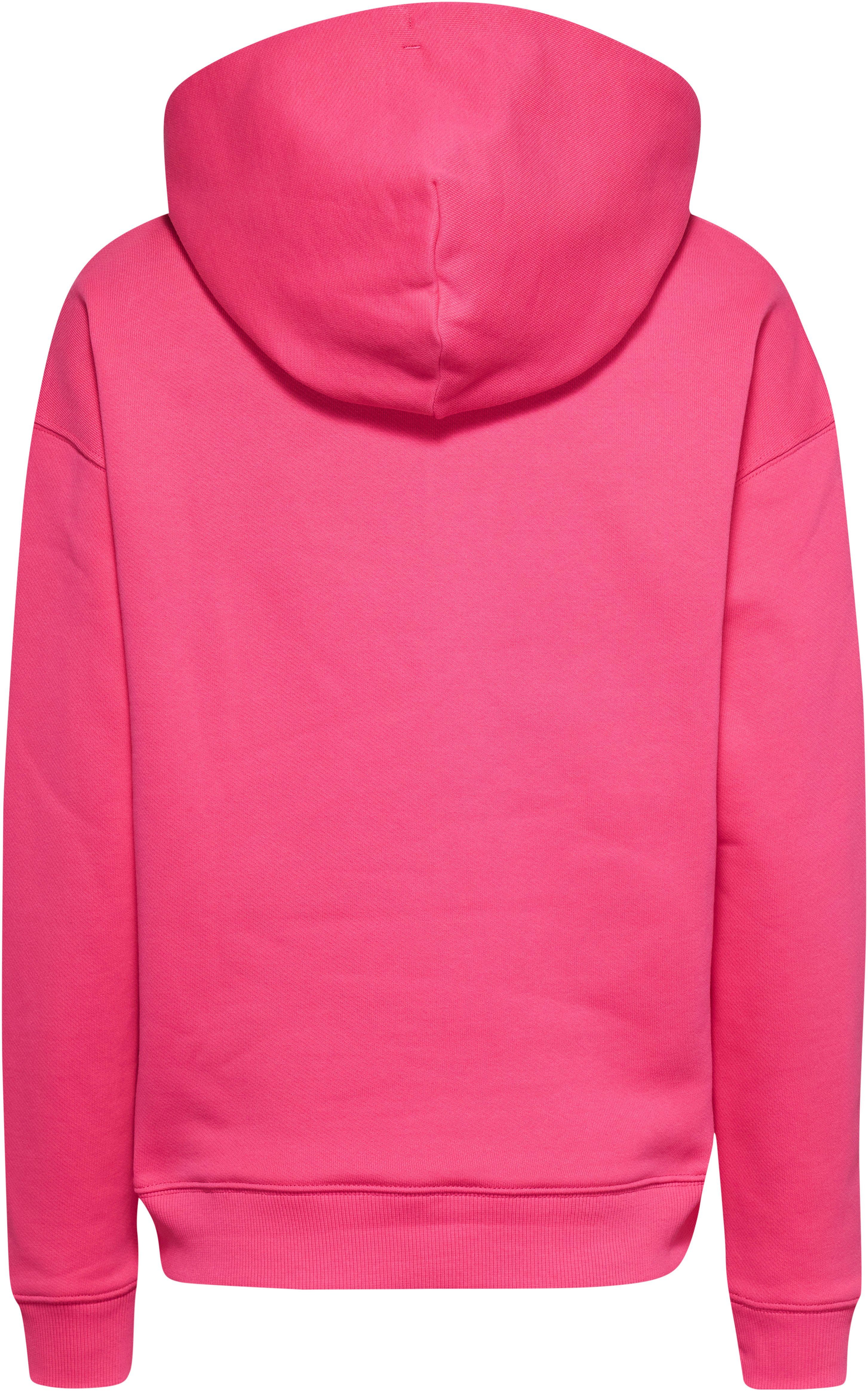 mit Jeans Pink Alert, Kängurutasche Kapuzensweatshirt Tommy