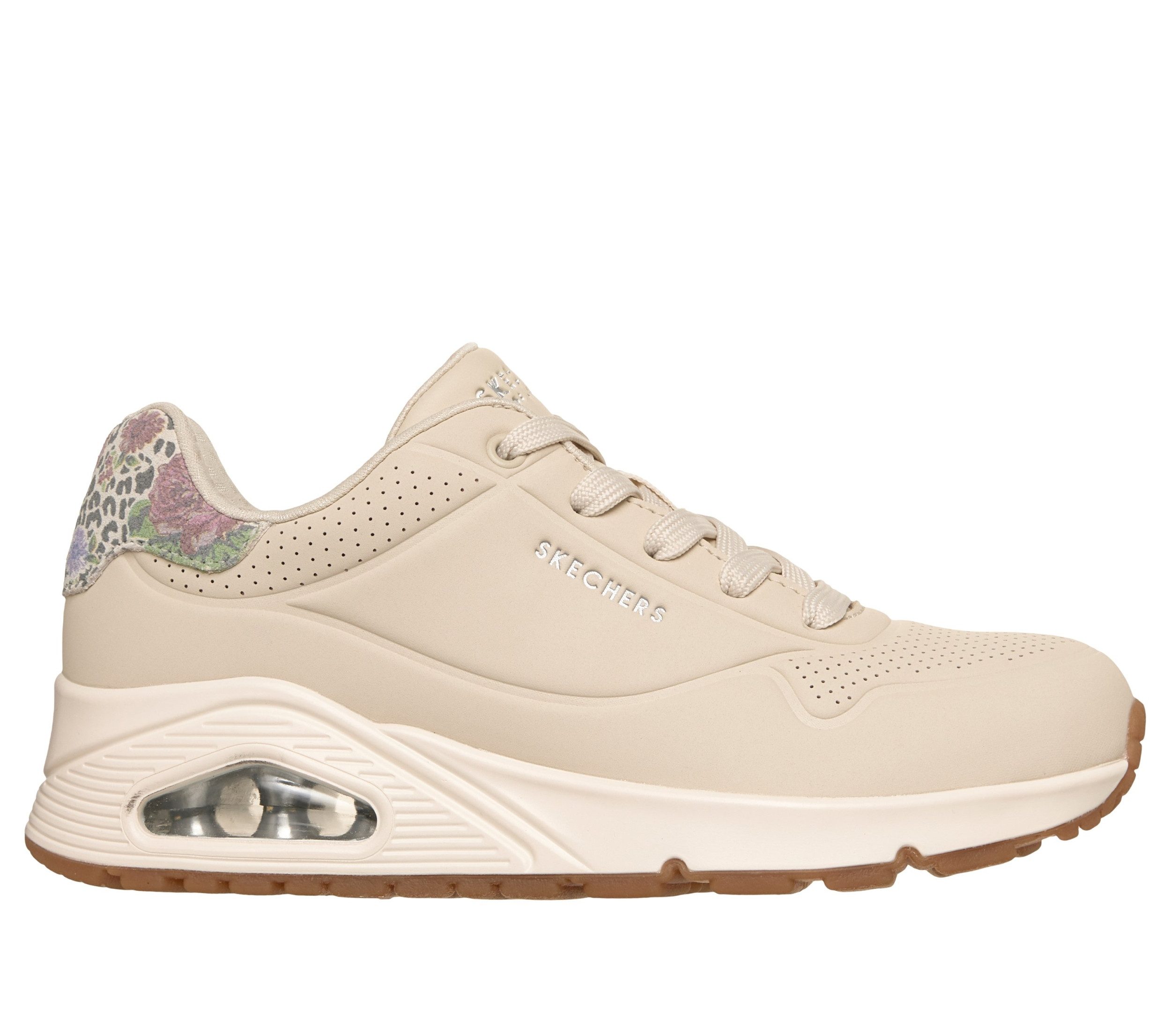 Skechers LEOPARD MUSTACHE DURALEATHER DEBOSS NATURAL Sneaker günstig online kaufen