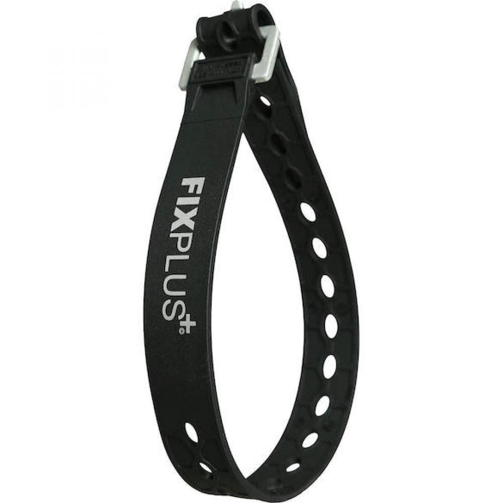 Fixplus Fahrradreflektor FixPlus Spannband Strap 46 cm schwarz - wiederverwendbares Fixierband
