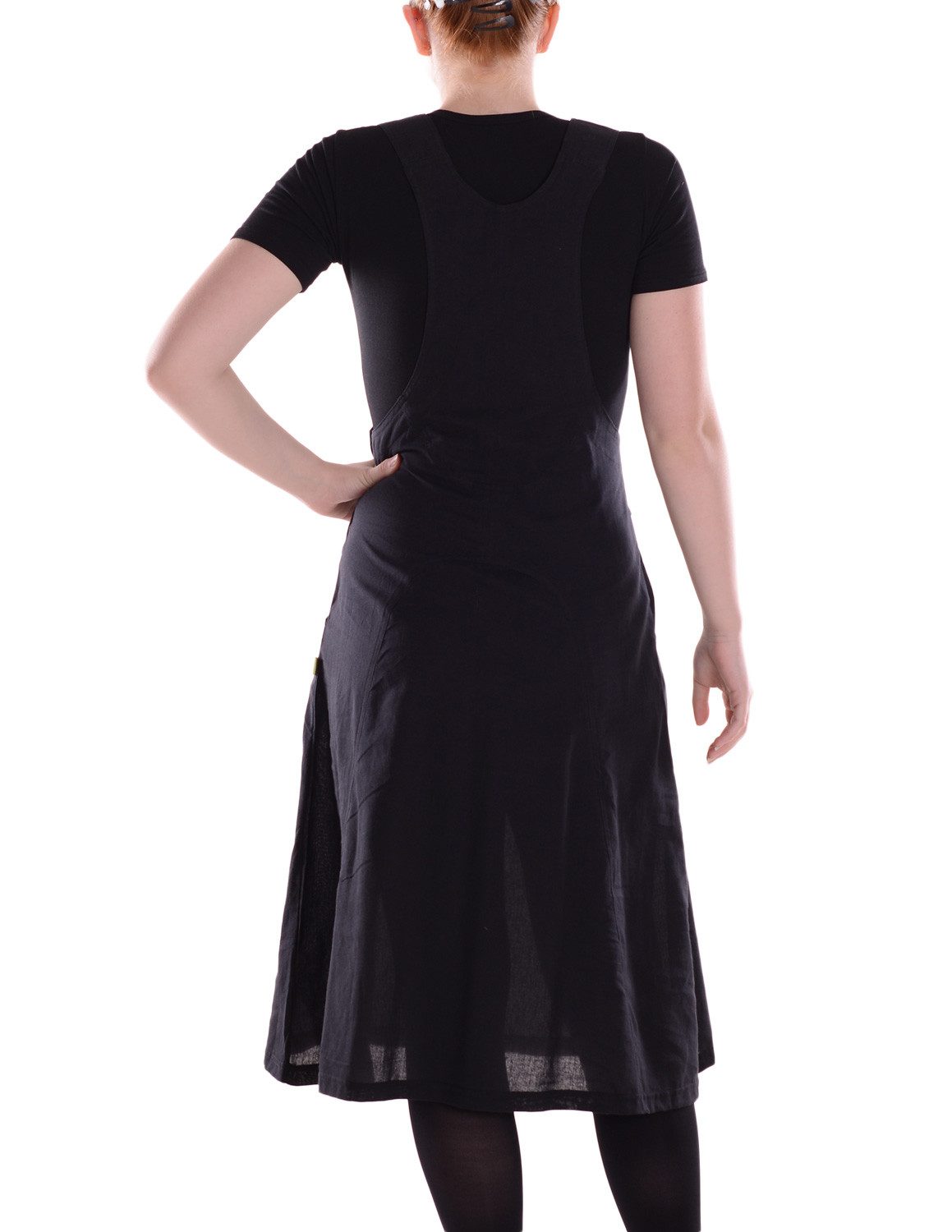 Vishes Midikleid Damen Wadenlang Kleid Baumwolle günstig online kaufen