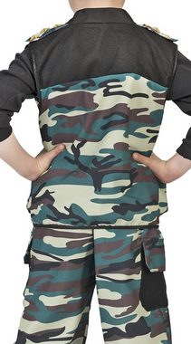 Funny Fashion Kostüm Kampftruppen Kostüm für Kinder - Coole US Army Verkleidung