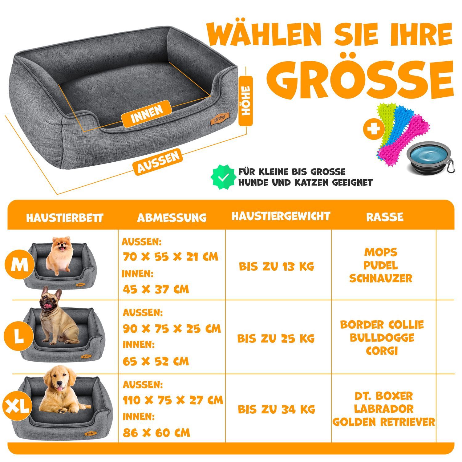 Lovpet Tierbett, Hundebett Hundekissen Hundekorb Chiller günstig online kaufen