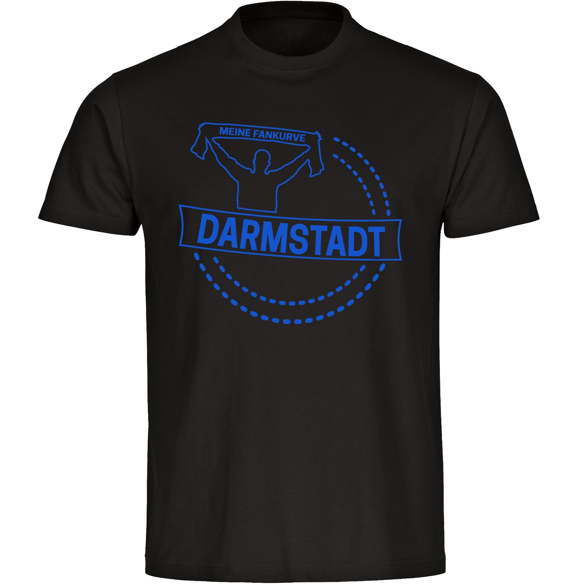 multifanshop T-Shirt Kinder Darmstadt - Meine Fankurve - Boy Girl