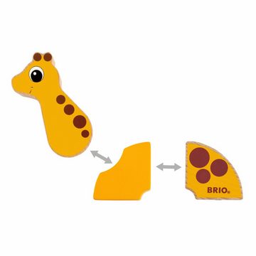 BRIO® Magnetspielbausteine Magnet-Tiere Elefant und Giraffe 6-tlg.