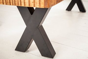 riess-ambiente Sitzbank IRON CRAFT 200cm braun / schwarz (Einzelartikel, 1-St), Esszimmer · Massivholz · Metall · Industrial