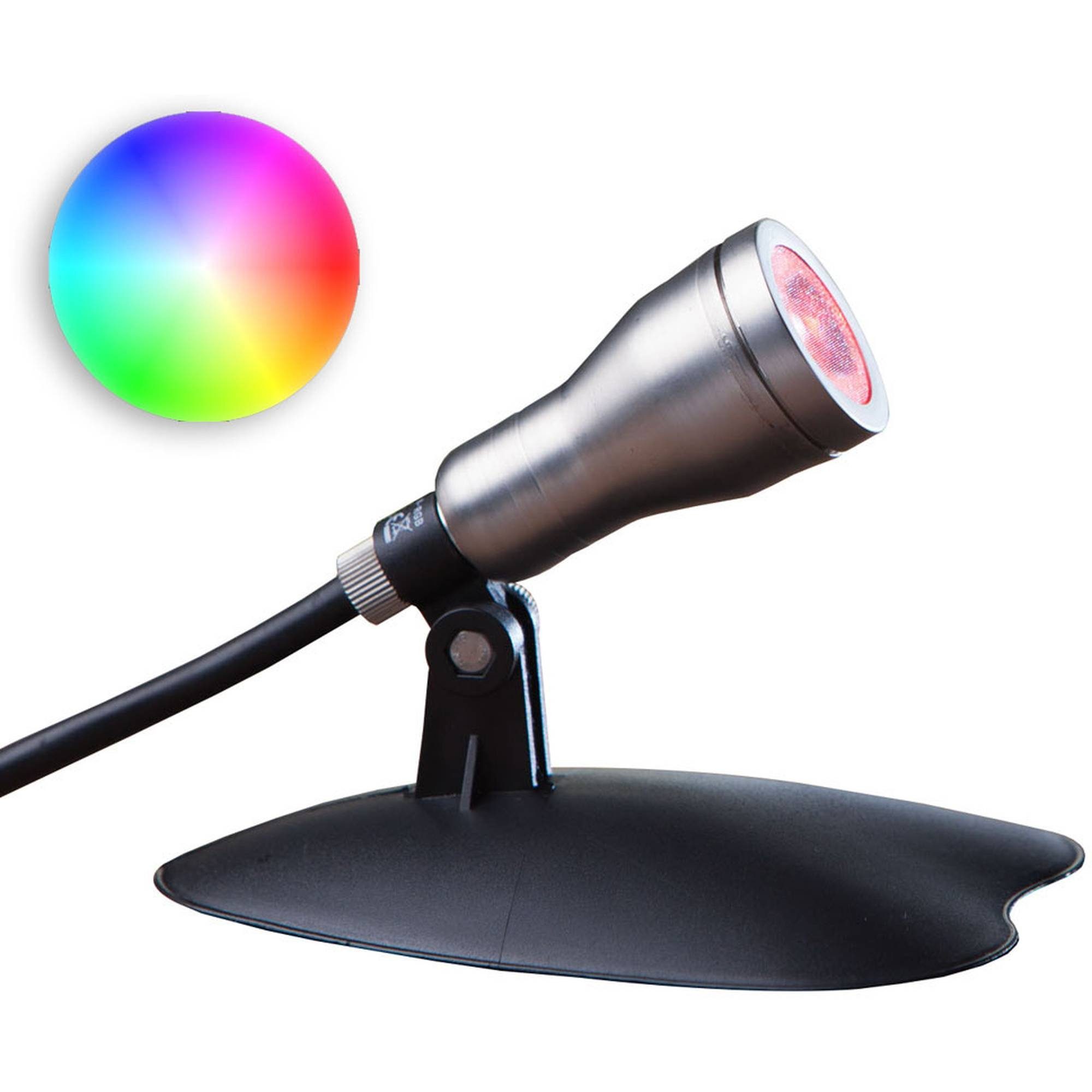 Heissner LED Gartenleuchte Heissner L433-00 LED Smart Light RGB Spot mit 3 Wa