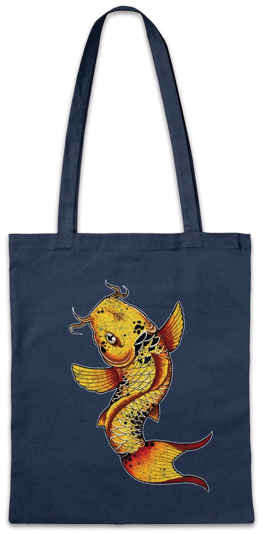 Beuteltasche Koi Stofftasche Asian Tattoo Art Artist Karpfen Japanese Japan Nippon