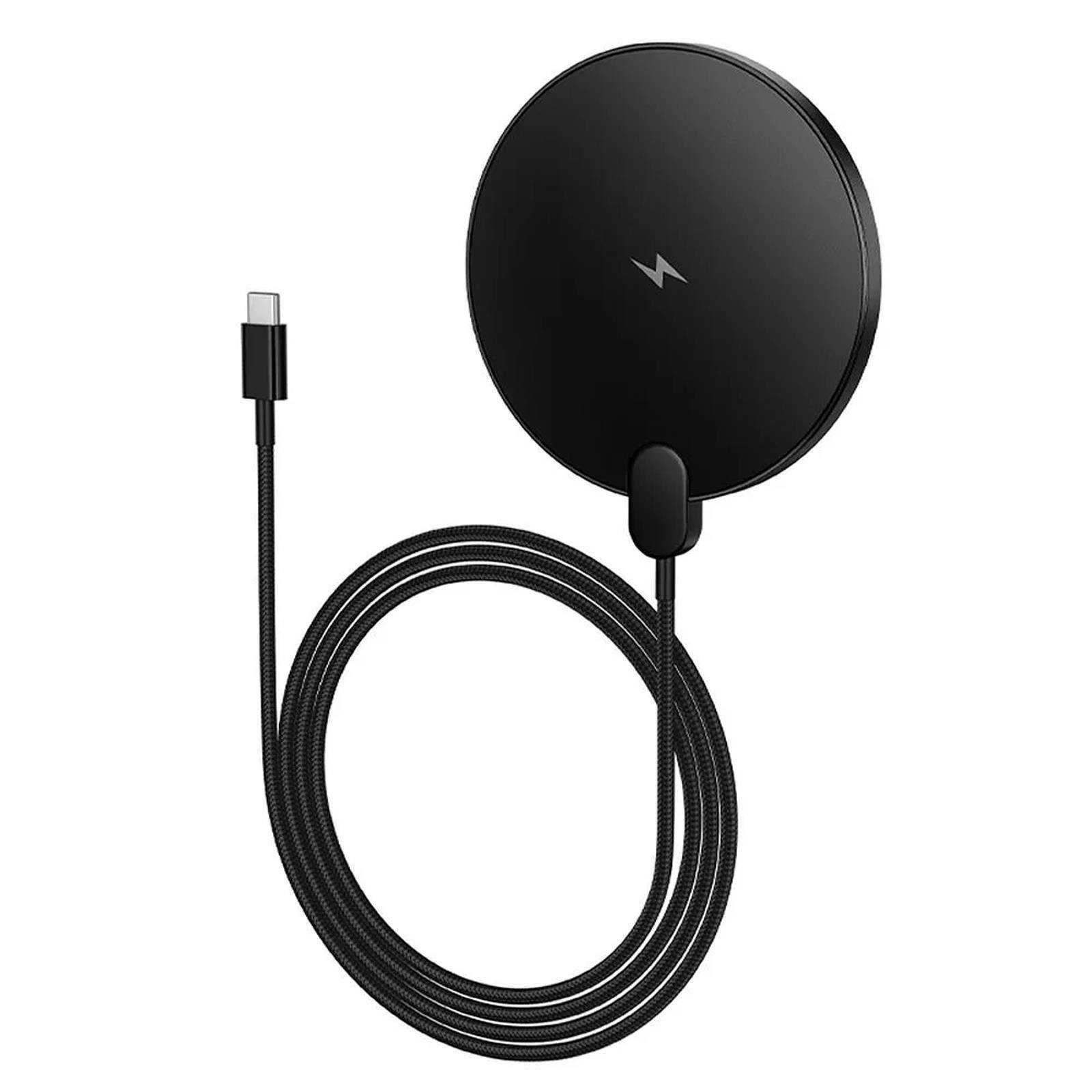 hoco. CW62 Wireless Charger 15W Qi Schnellladegerät Smartphone-Kabel, USB Typ C, (120 cm), LED-Display & USB-C Kabel induktive Ladestation für iPhone & Android – Bild 3 von 5