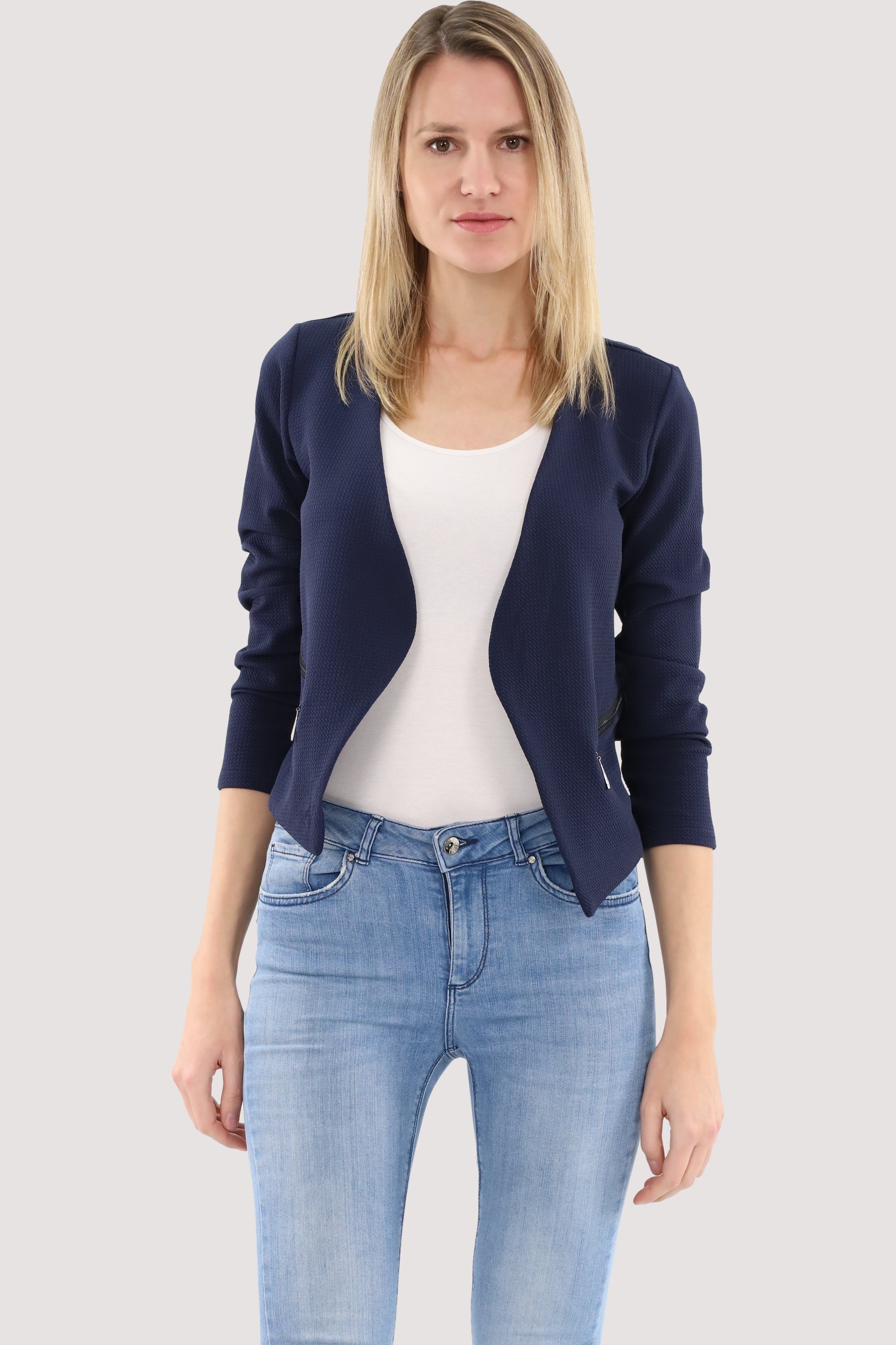 malito more than fashion Jackenblazer 6040 Sweatblazer im Basic-Look