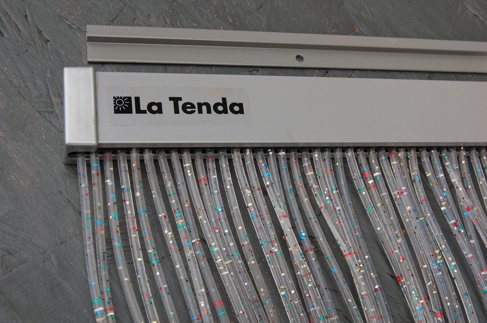 La Tenda Insektenschutz-Vorhang Türvorhang VINCI 1 Streifenvorhang transparent, 90 x 210 cm, PVC - Länge und Breite individuell kürzbar