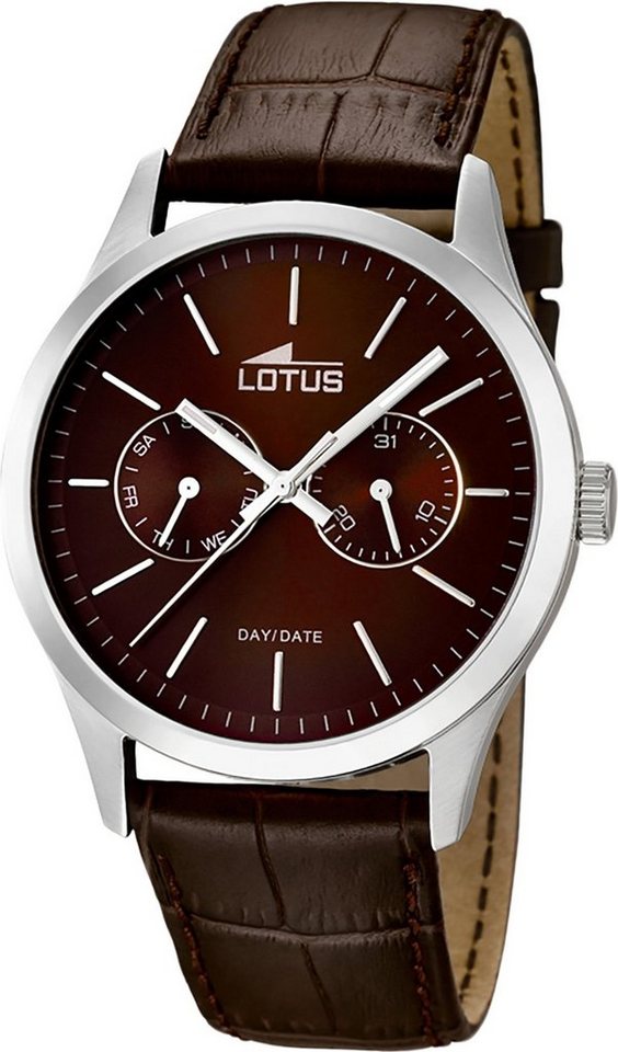Lotus Quarzuhr »D2UL15956/2 Lotus Leder Herren Uhr L15956/2«, (Quarzuhr