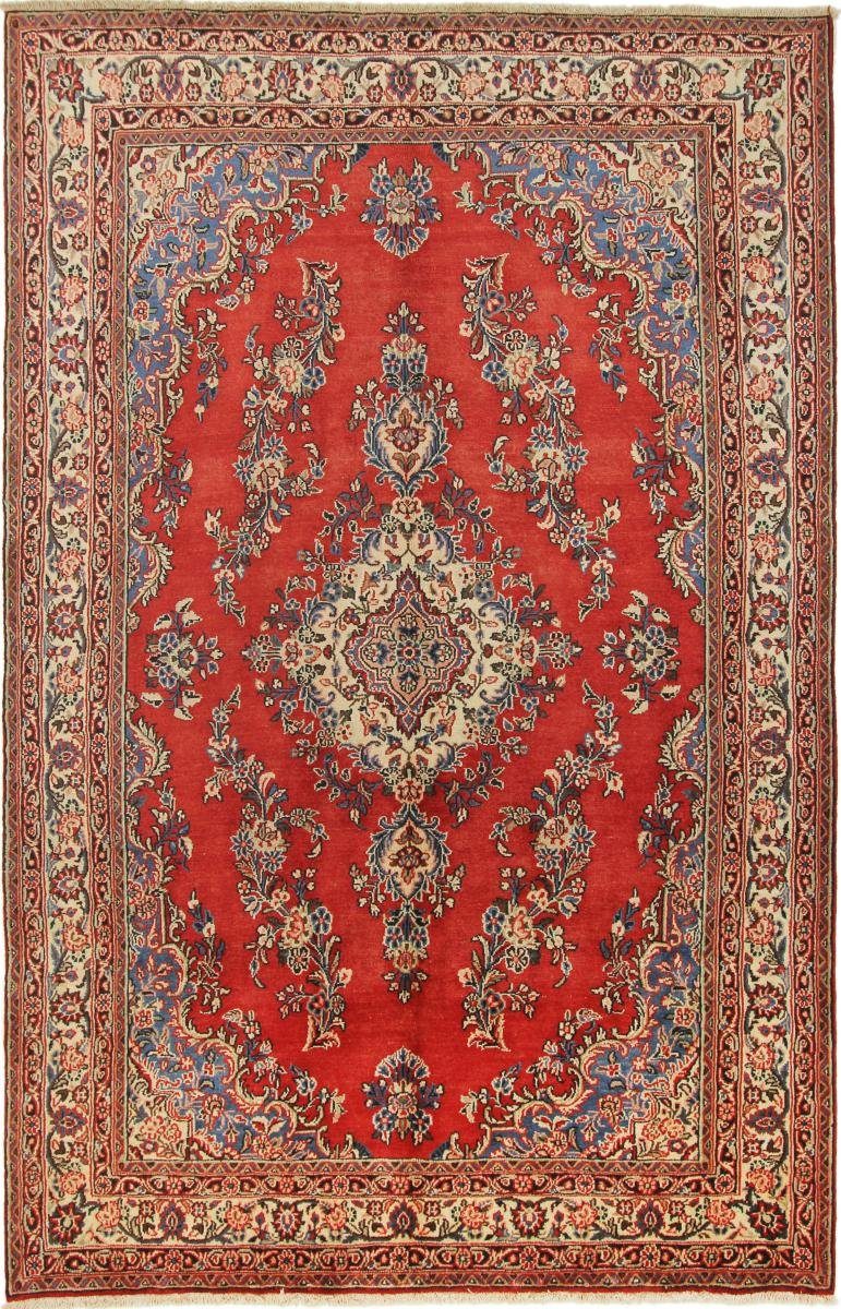 Orientteppich Hamadan Shahrbaf 196x303 Handgeknüpfter Orientteppich / Perserteppich, Nain Trading, rechteckig, Höhe: 8 mm