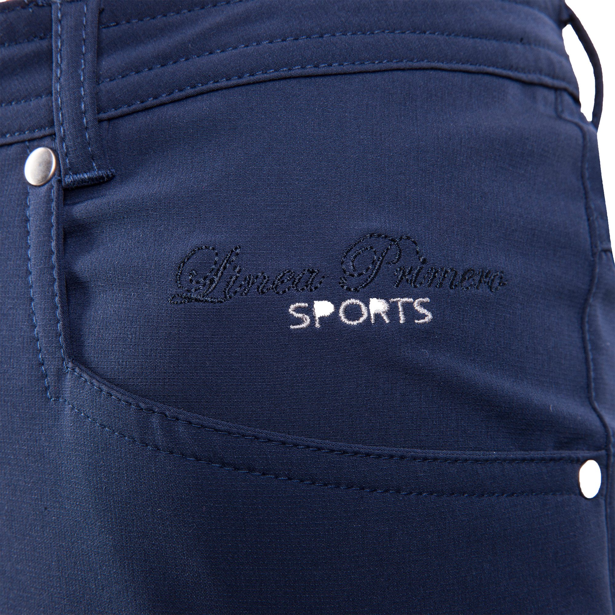 & melierter Short navy Hose Active kurze In Optik Primero DEPROC KENORA URBAN Bermudas Linea