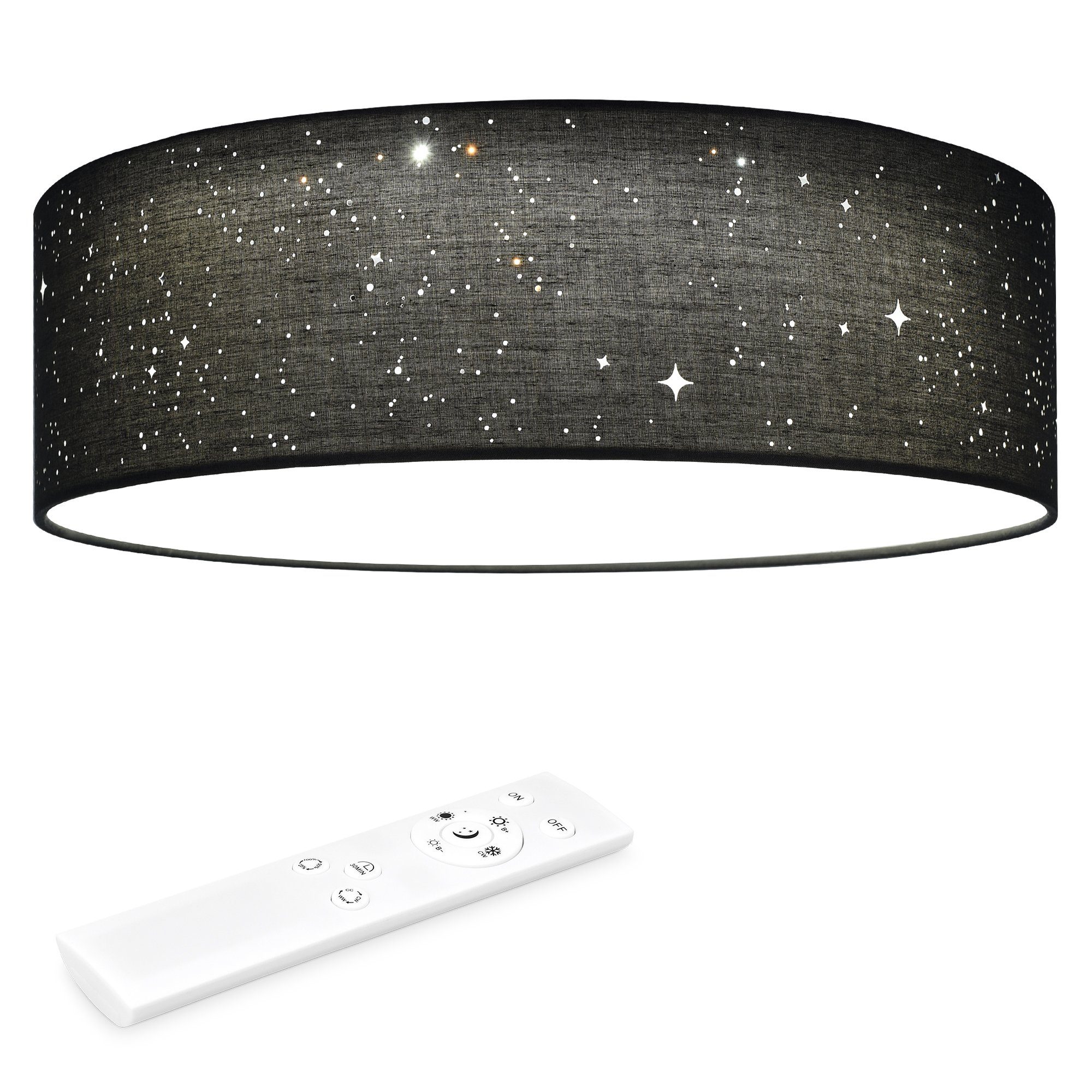 Navaris Deckenleuchten Dimmbare Deckenlampe rund mit günstig online kaufen