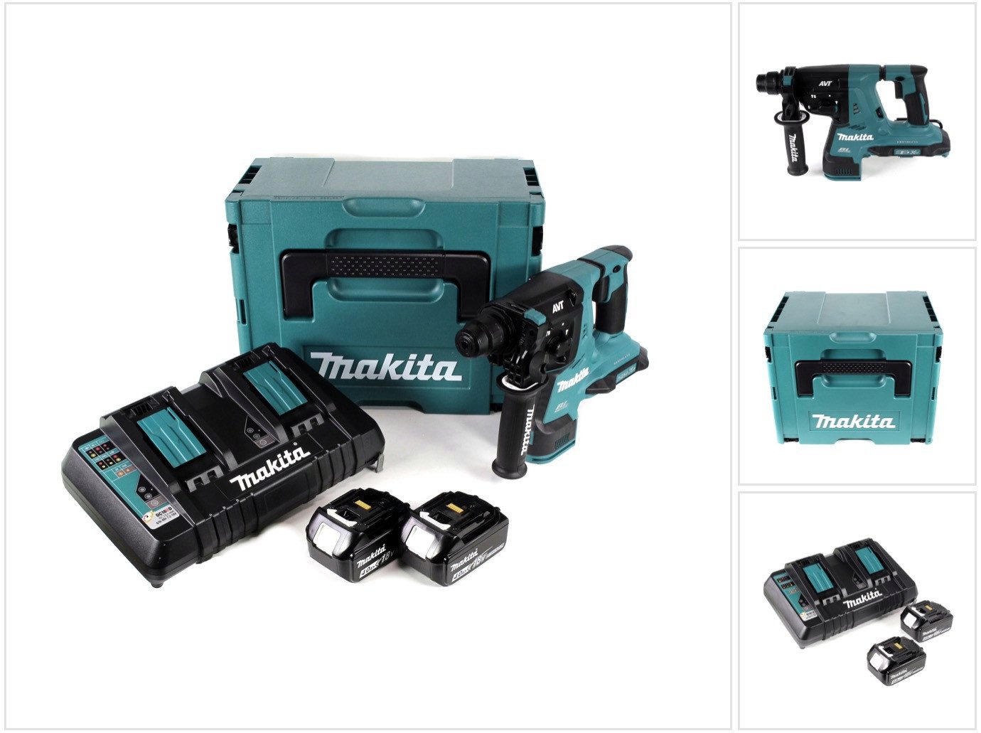 Makita Akku-Bohrhammer DHR 280 PMJ Akku Bohrhammer 36V (2x18V) Brushless SDS-PLUS im Makpac