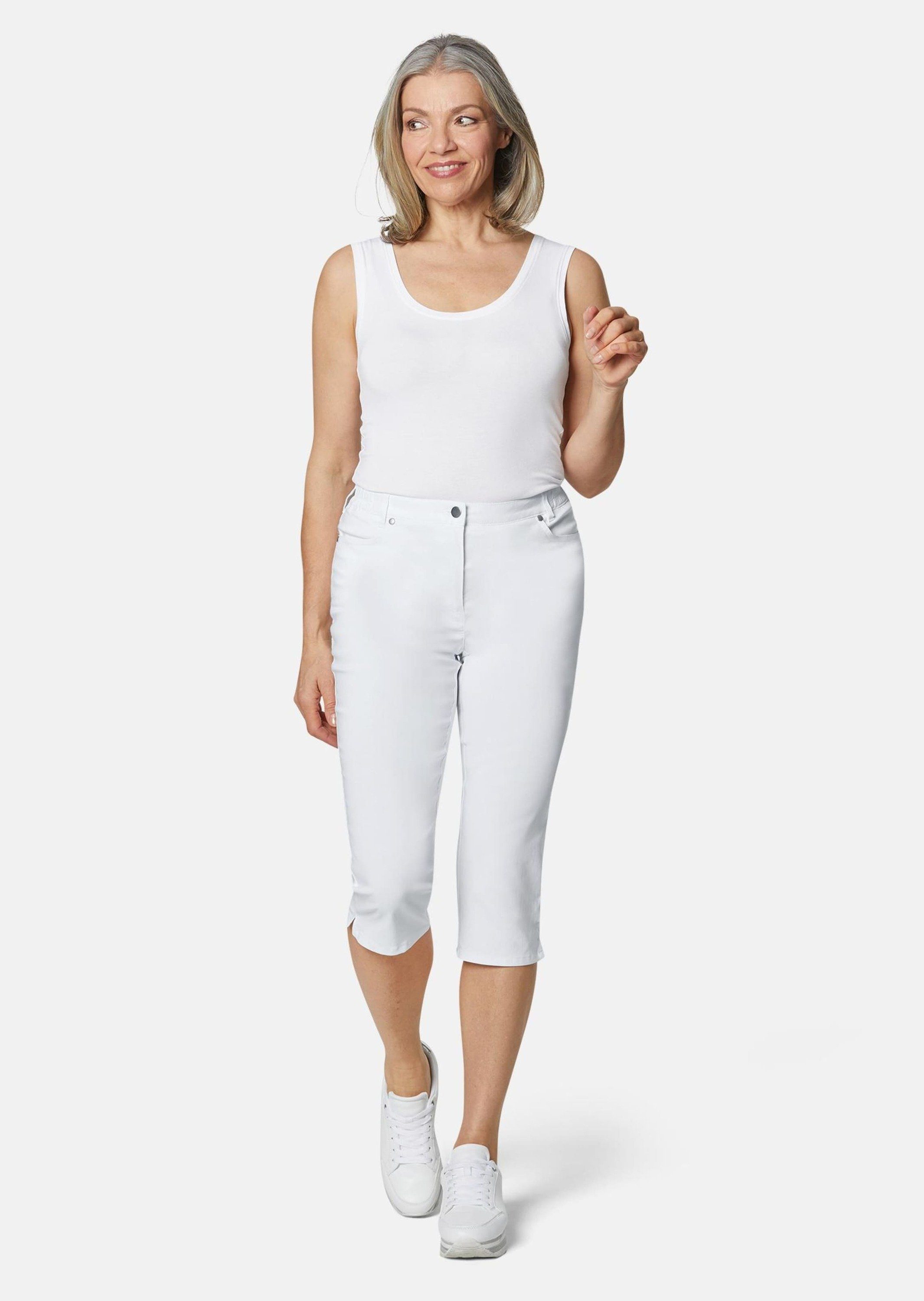 GOLDNER 7/8-Caprijeans Kurzgröße: Capri-Super-Stretch-Hose Carla
