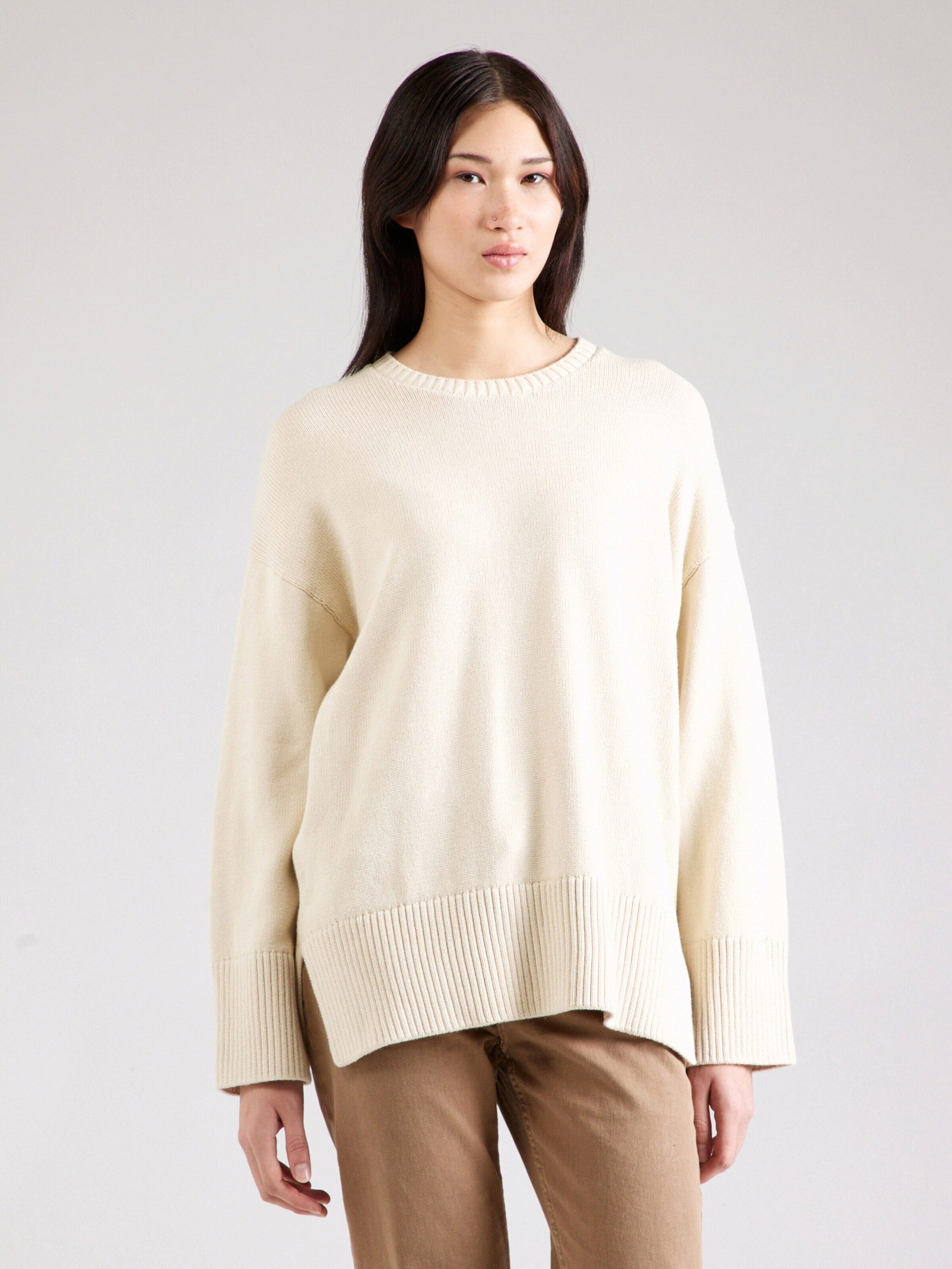 pieces Rundhalspullover PCAVA LS O-NECK SLIT günstig online kaufen