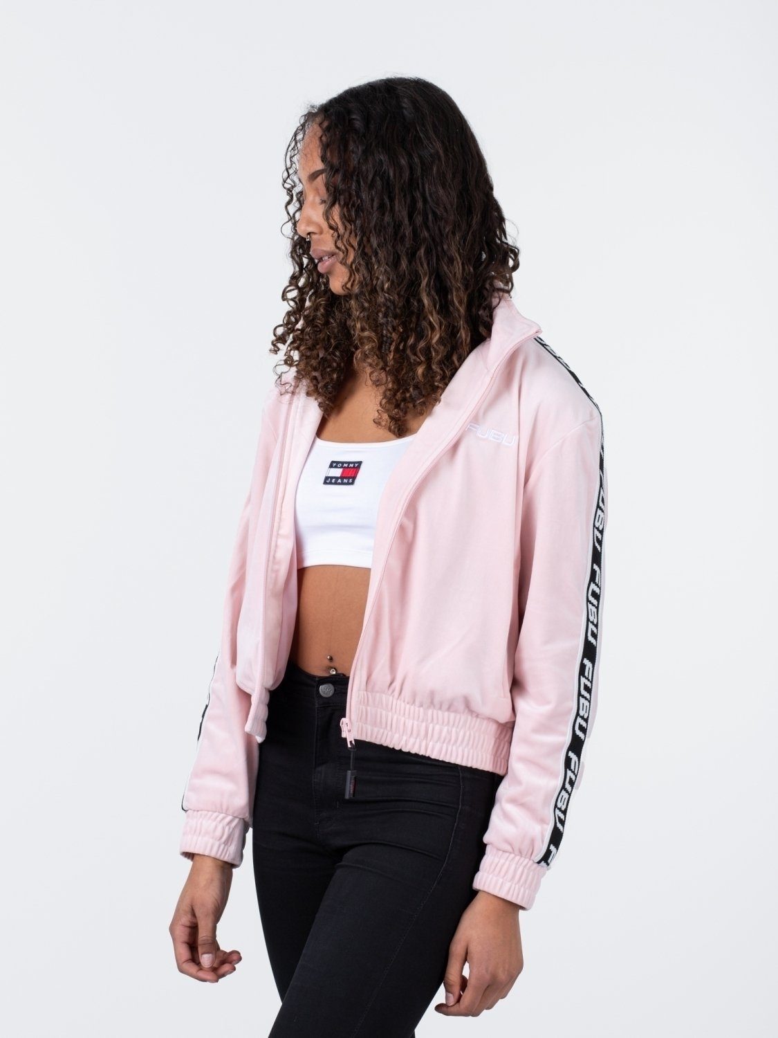 Fubu Sweatjacke FUBU Corporate Tape Velours Track Jacket