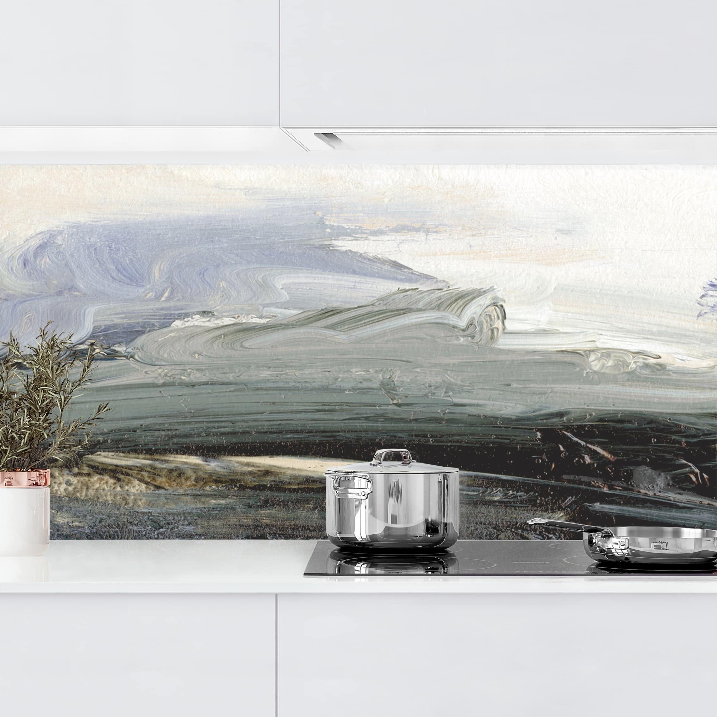 Küchenrückwand selbstklebend grau originell Abstrakt