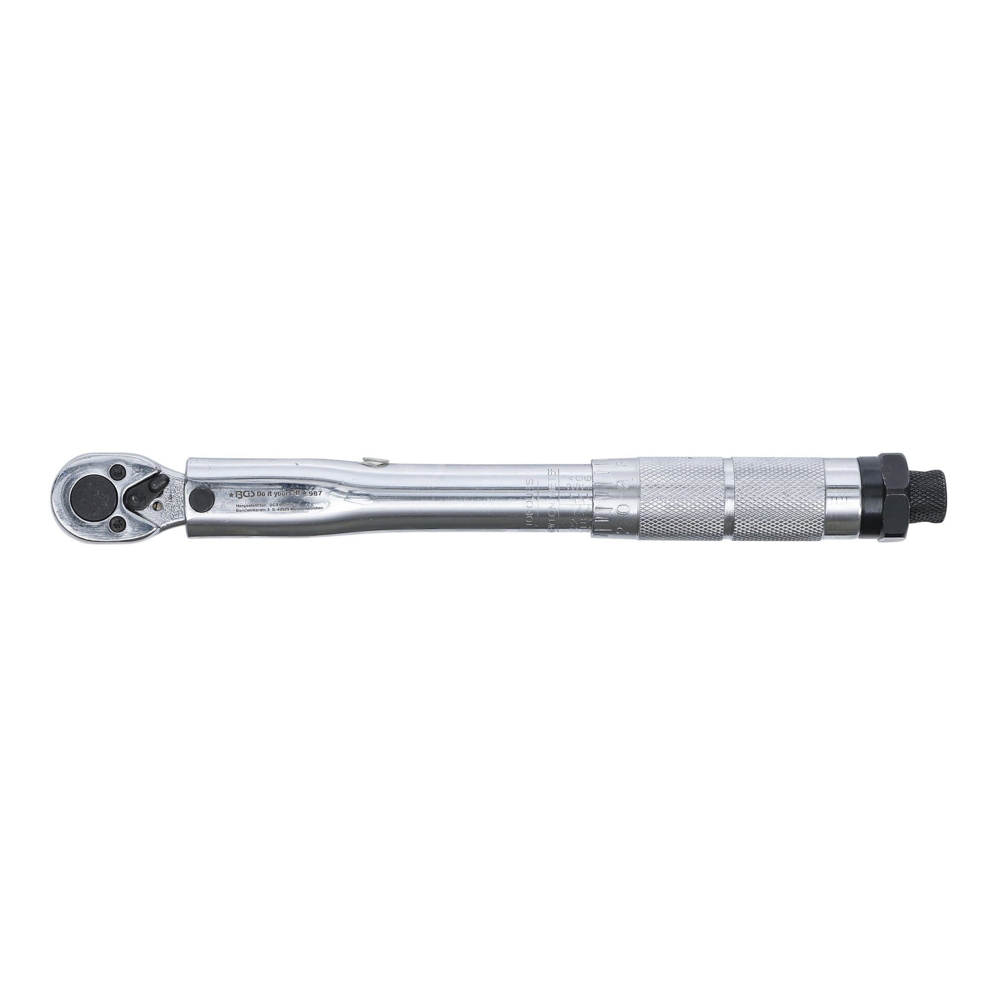 BGS Drehmomentschlüssel BGS Do it yourself Drehmomentschlüssel Abtrieb Außenvierkant 6,3 mm 2