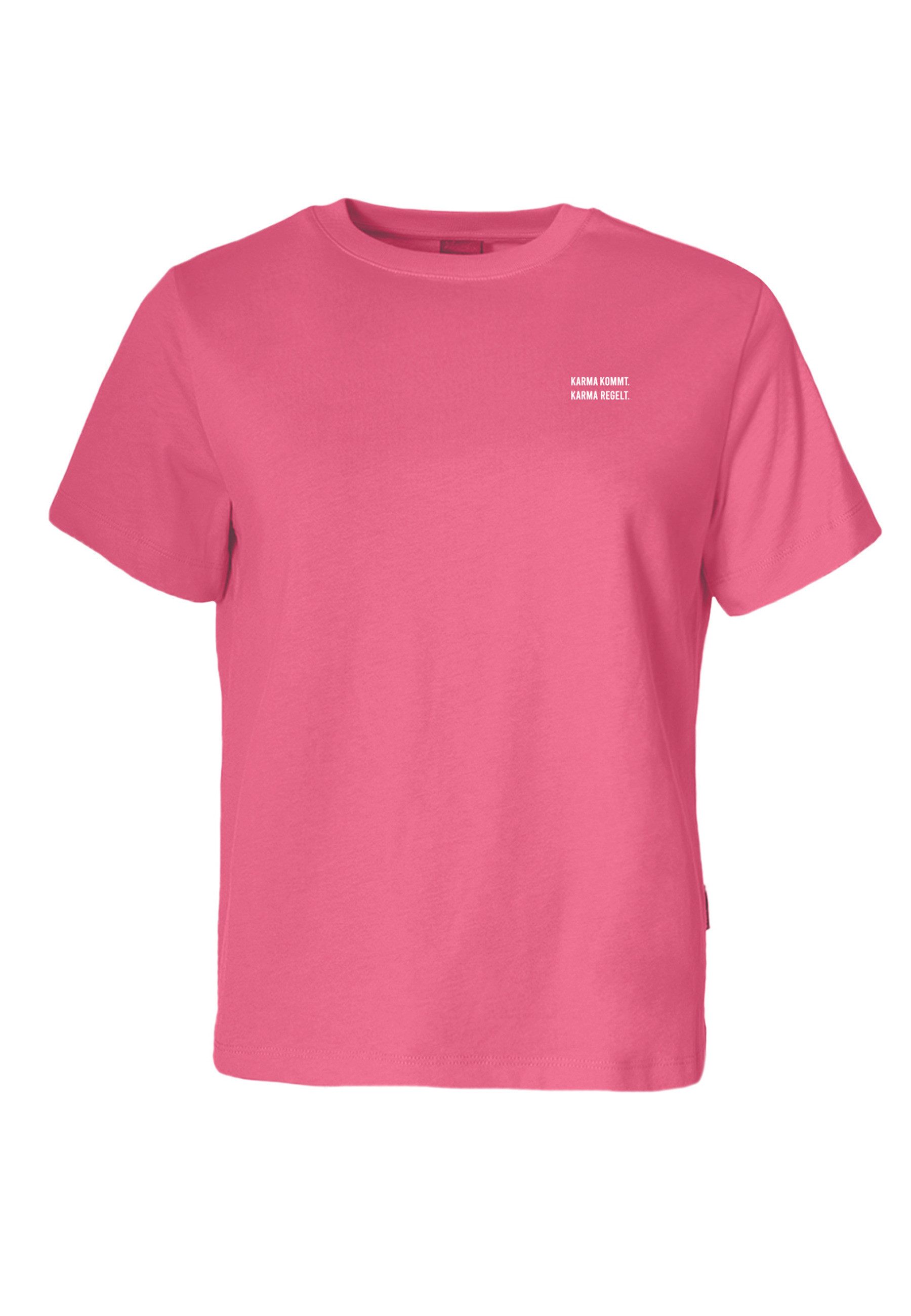 Kleinigkeit T-Shirt Kleinigkeit Görls Easyfit Shört Karma kommt (1-tlg)
