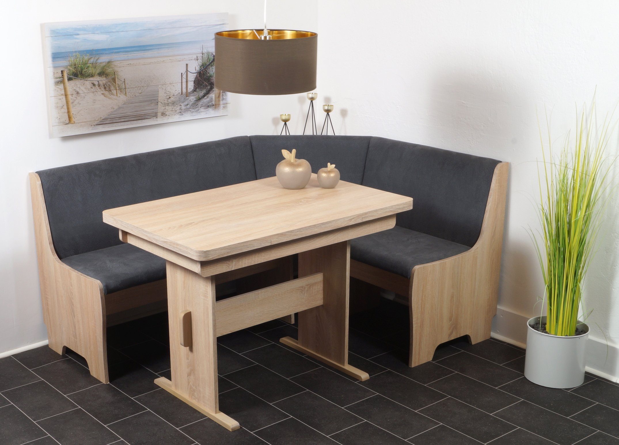 Stolebaenk Eckbankgruppe Bremen MANITI, (Eckbank Set, 1xEckbank, 1xTisch, 2 günstig online kaufen