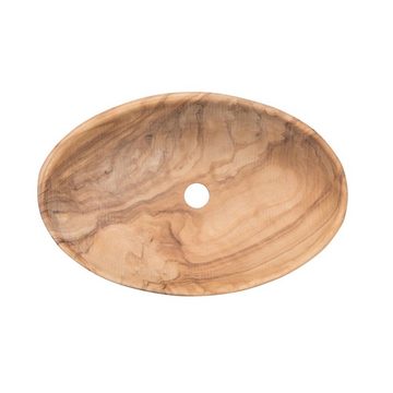 NATUREHOME Seifenschale Seifenablage Olivenholz oval 14 x 9 cm, Breite: 14 cm, 1-St., Handarbeit, Vegan