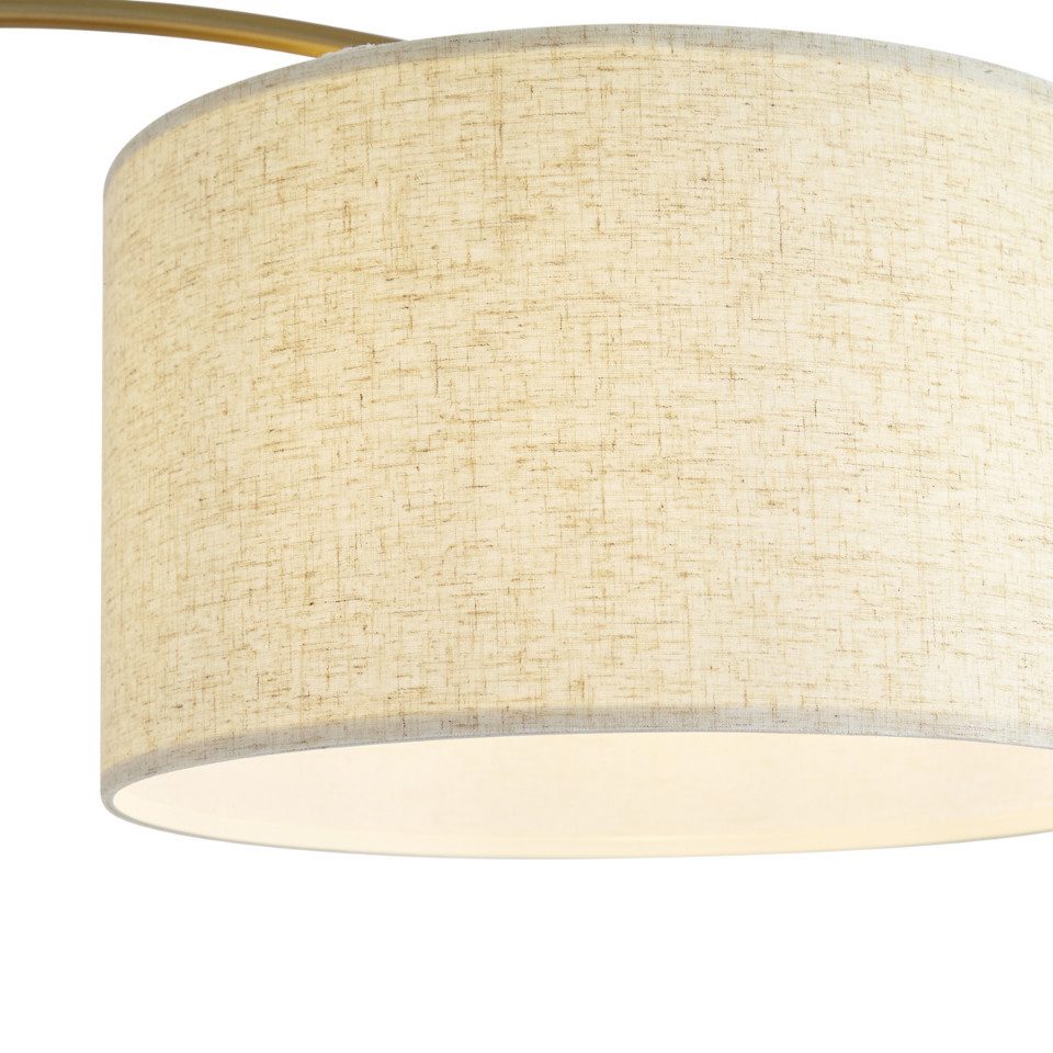 Qazqa Stehlampe Vinossa, ohne Leuchtmittel, E27, Beige, Modern, Metall, 1-f günstig online kaufen