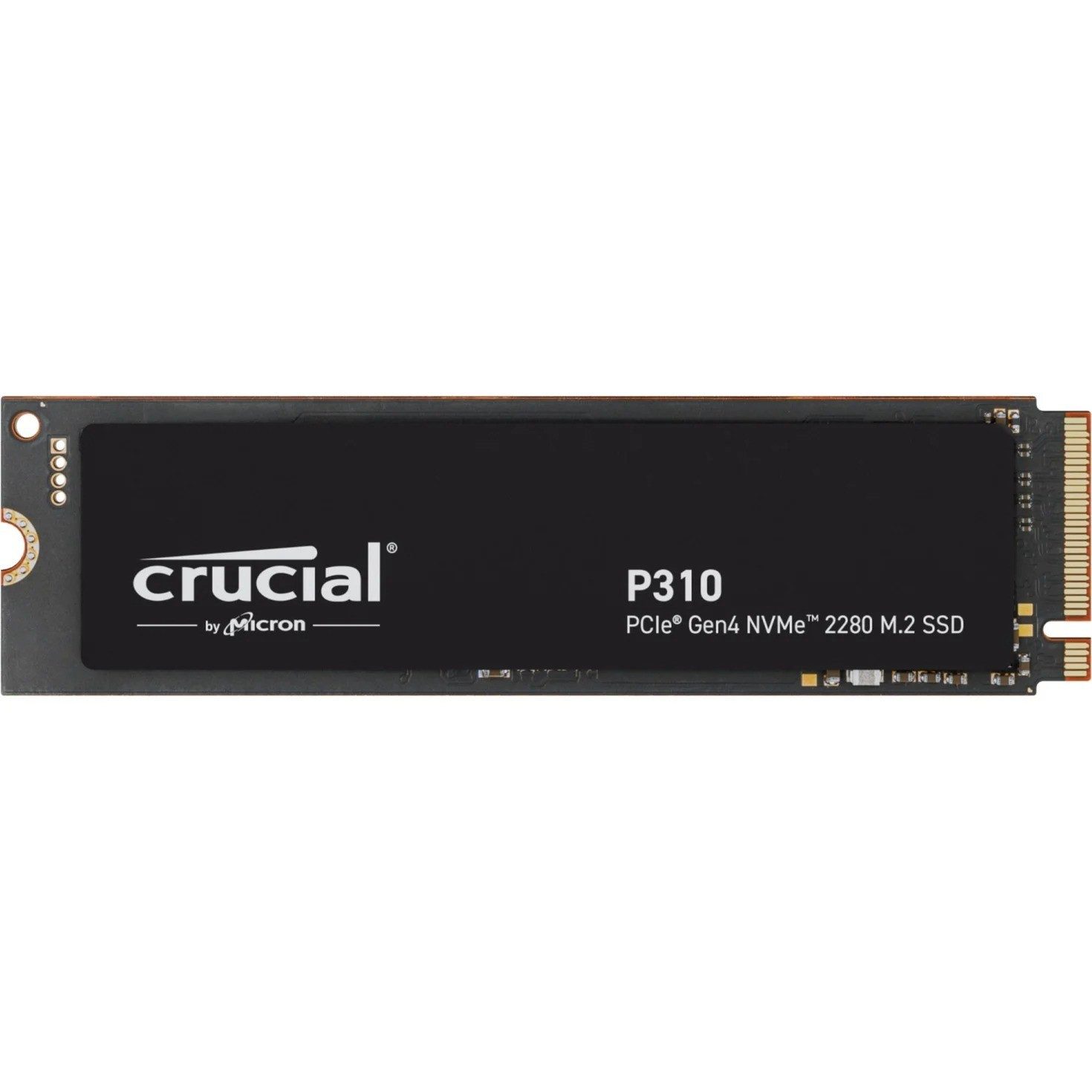 Crucial P310 500GB NVMe SSD Gen4 M.2 interne SSD (500 GB) M.2" 7100 MB/S Lesegeschwindigkeit, 6000 MB/S Schreibgeschwindigkeit, PCIe 4.0 NVMe, Micron 3D NAND, energieeffiziente Architektur