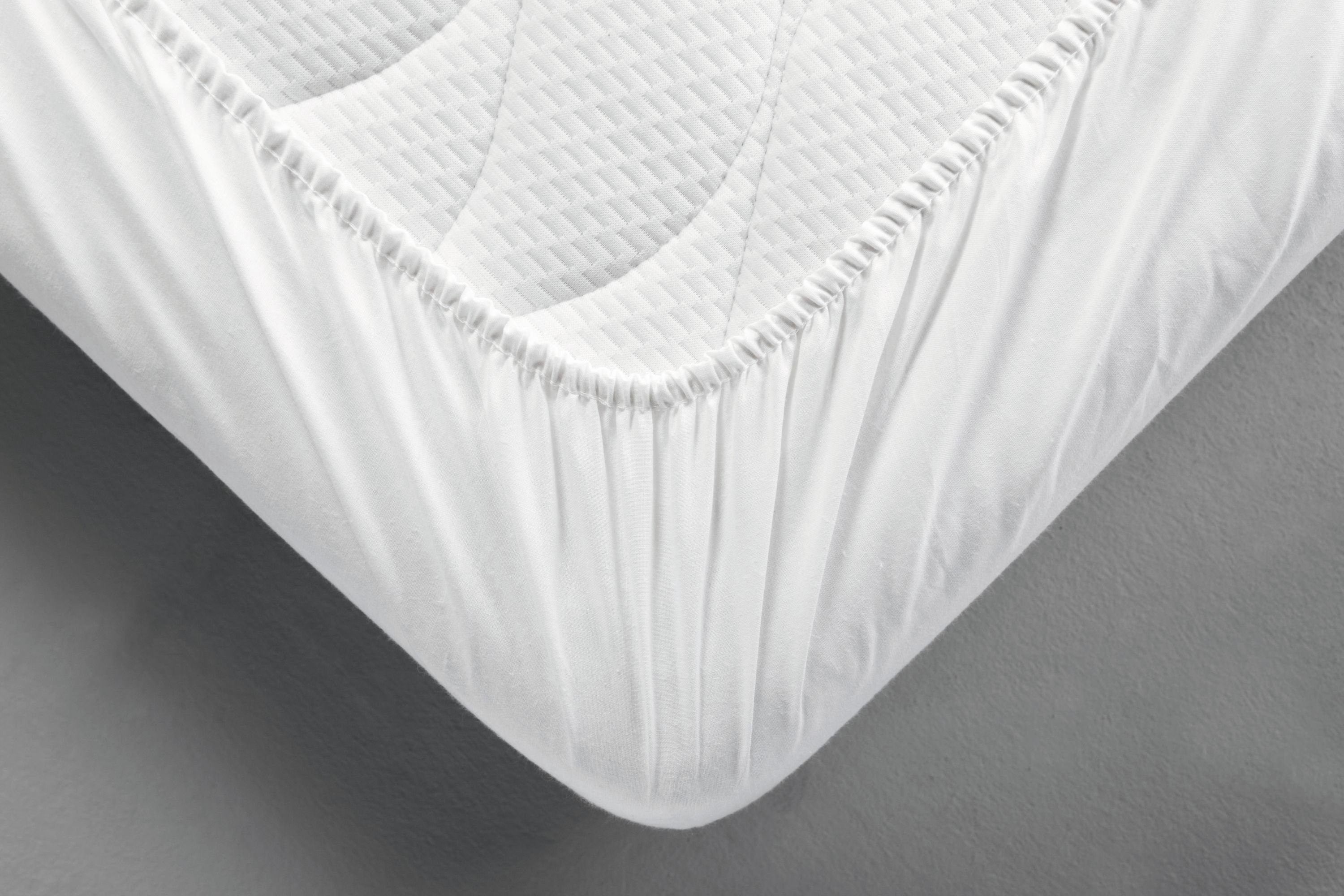 Dormisette Spannbettlaken DORMISETTE Topperbezug BL 160x200 cm weiß