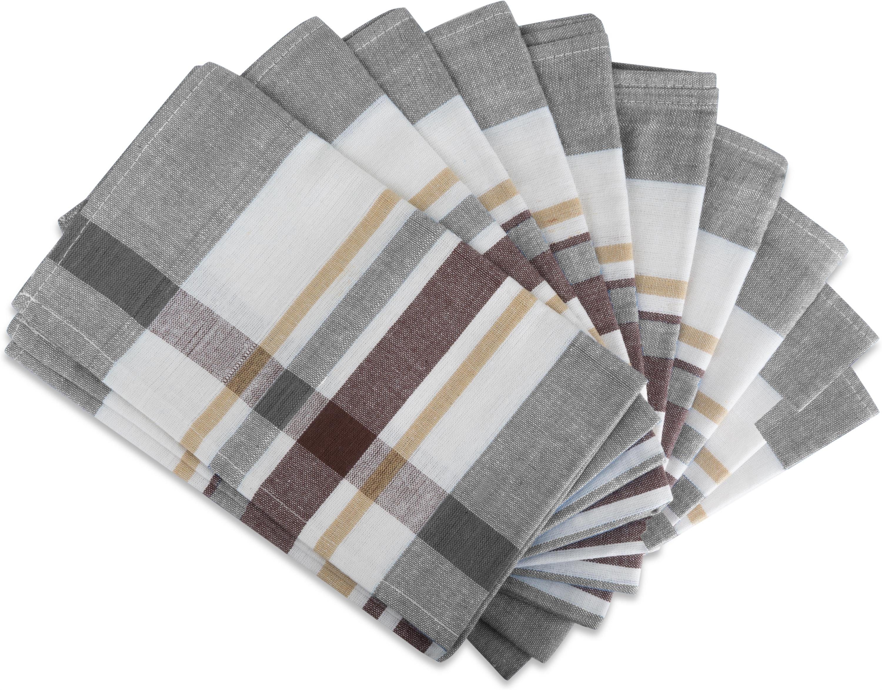 Aspero Geschirrtuch 10 Geschirrtücher Toffee Stripe, (10er Pack) – Bild 2 von 4
