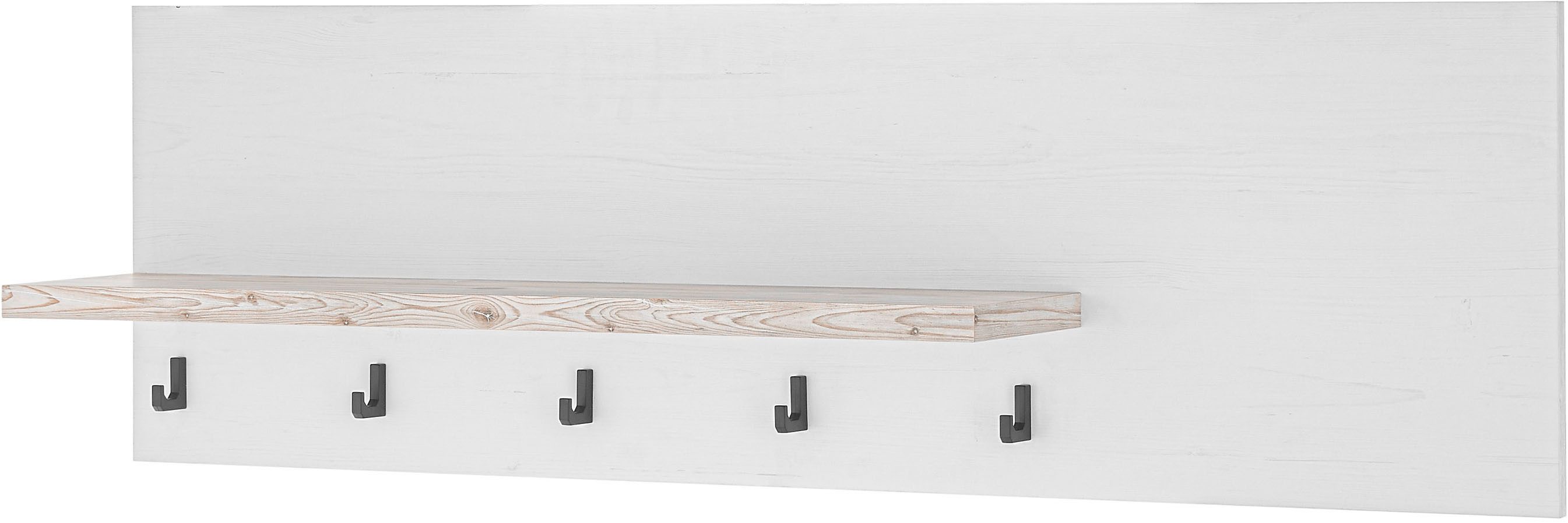 Home affaire Küchenregal Florenz, Wandboard in Pinie Weiß, Hängeregal, Wandregal, im Landhausstil, Breite 130 cm, 28 mm starker Ablageboden